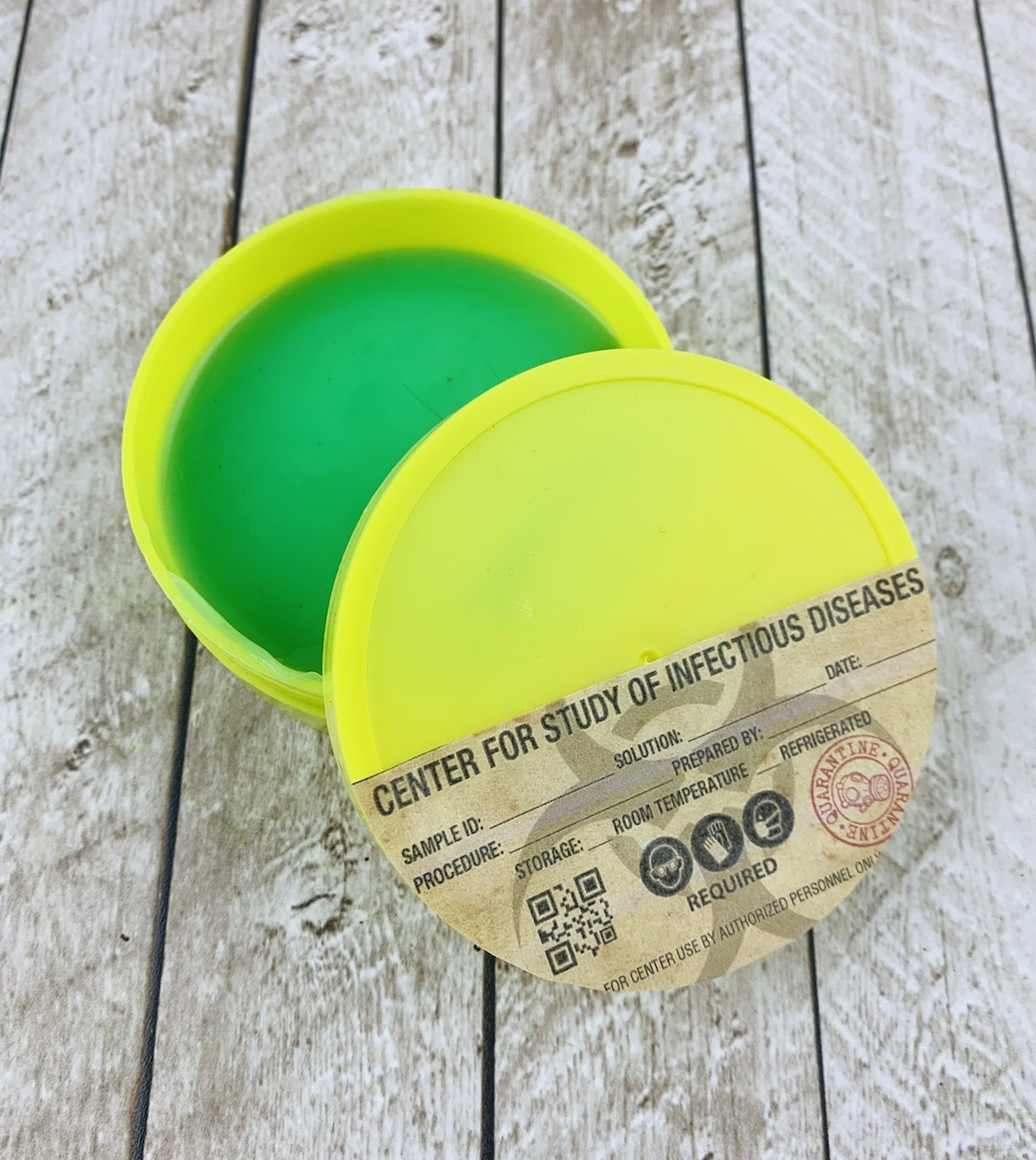 make a slime halloween party favor