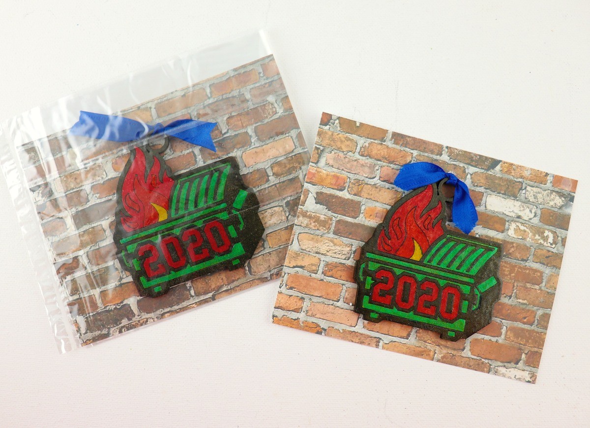 2020 dumpster fire ornaments