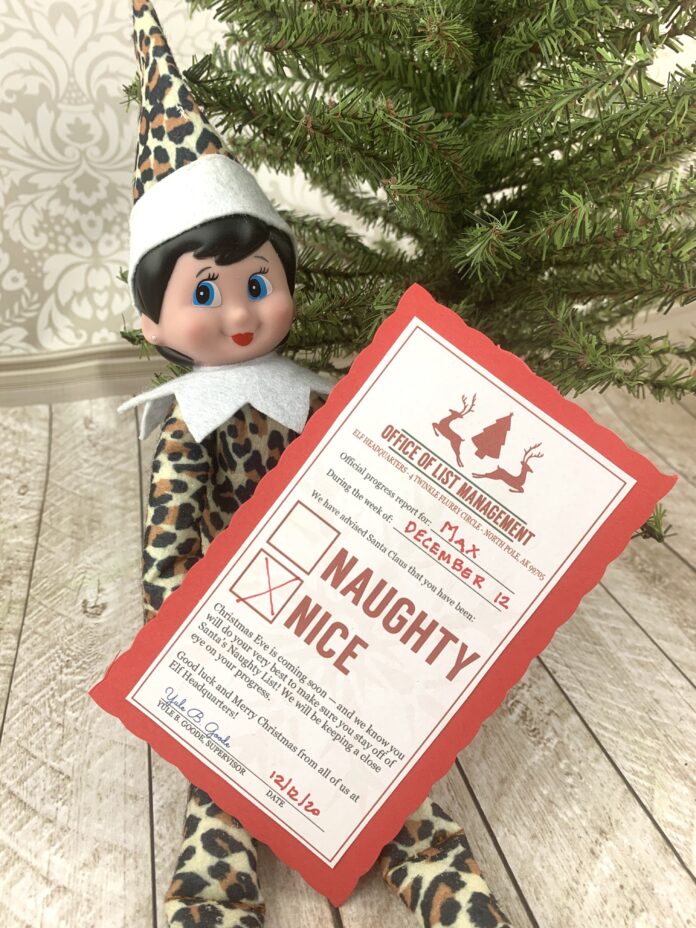 Elf on the Shelf Printable Progress Reports - Morena's Corner