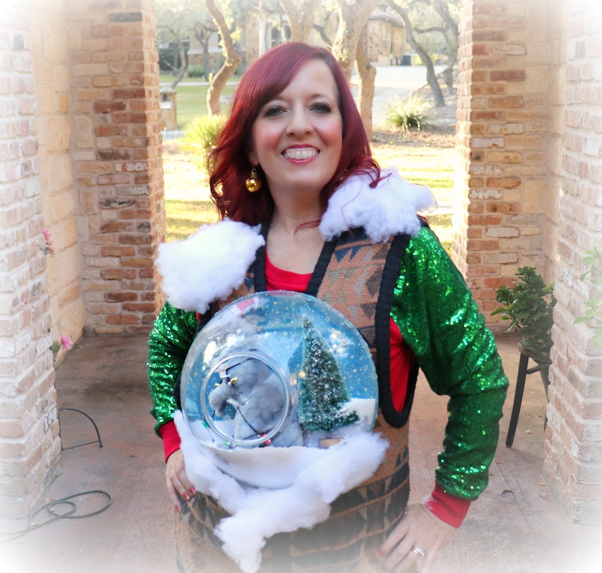 Snow Globe Ugly Sweater Tutorial