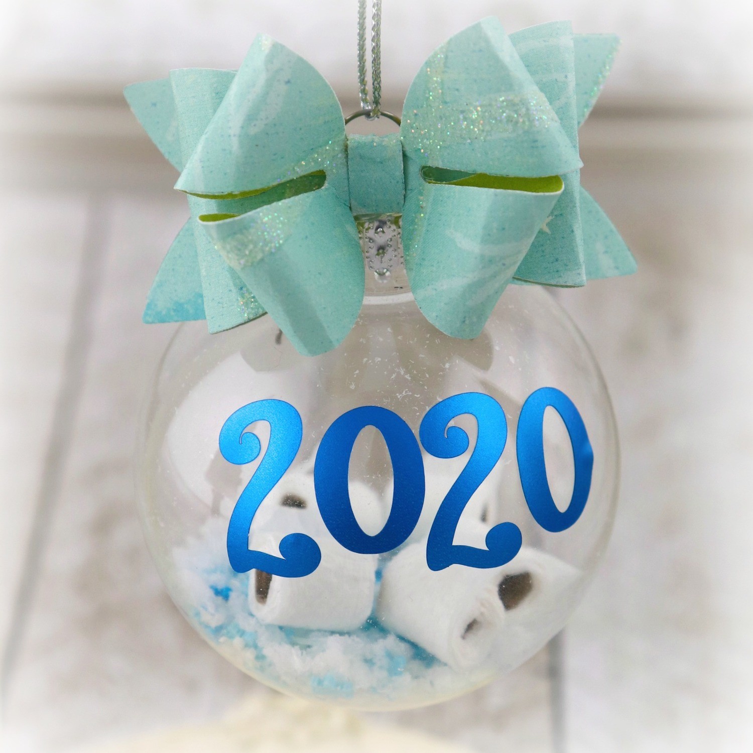 handmade tiny toilet paper funny ornament 2020