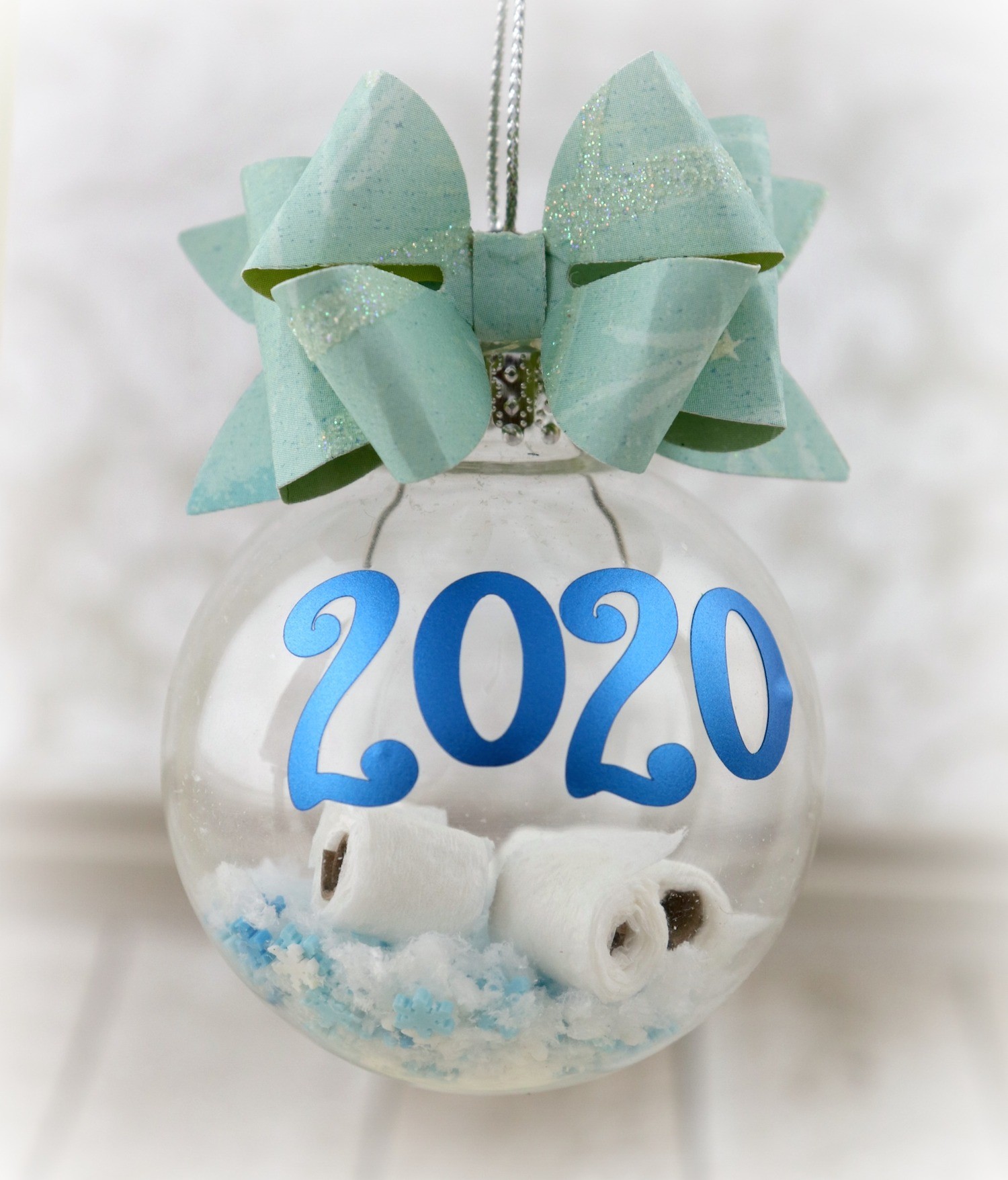 Toilet Paper Ornament DIY to Remember 2020