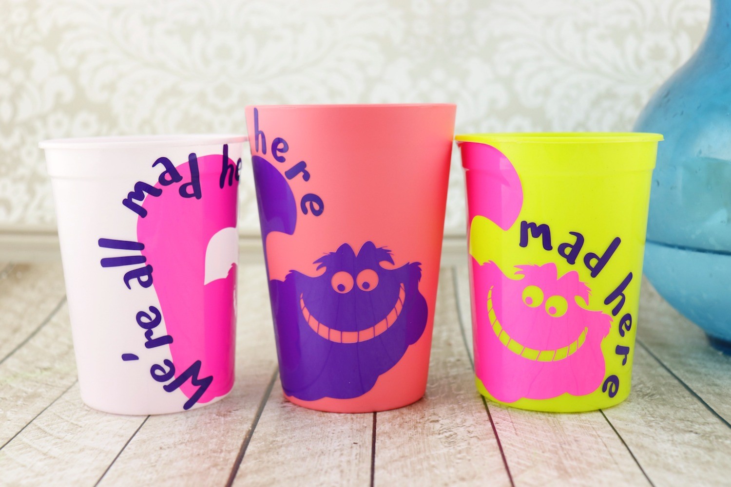 Color change vinyl on cups