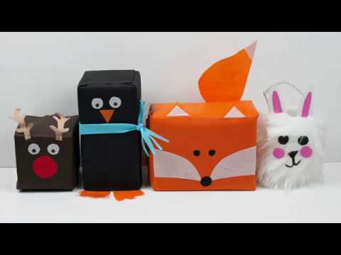 Animal Shape Gift Wrap Tutorial