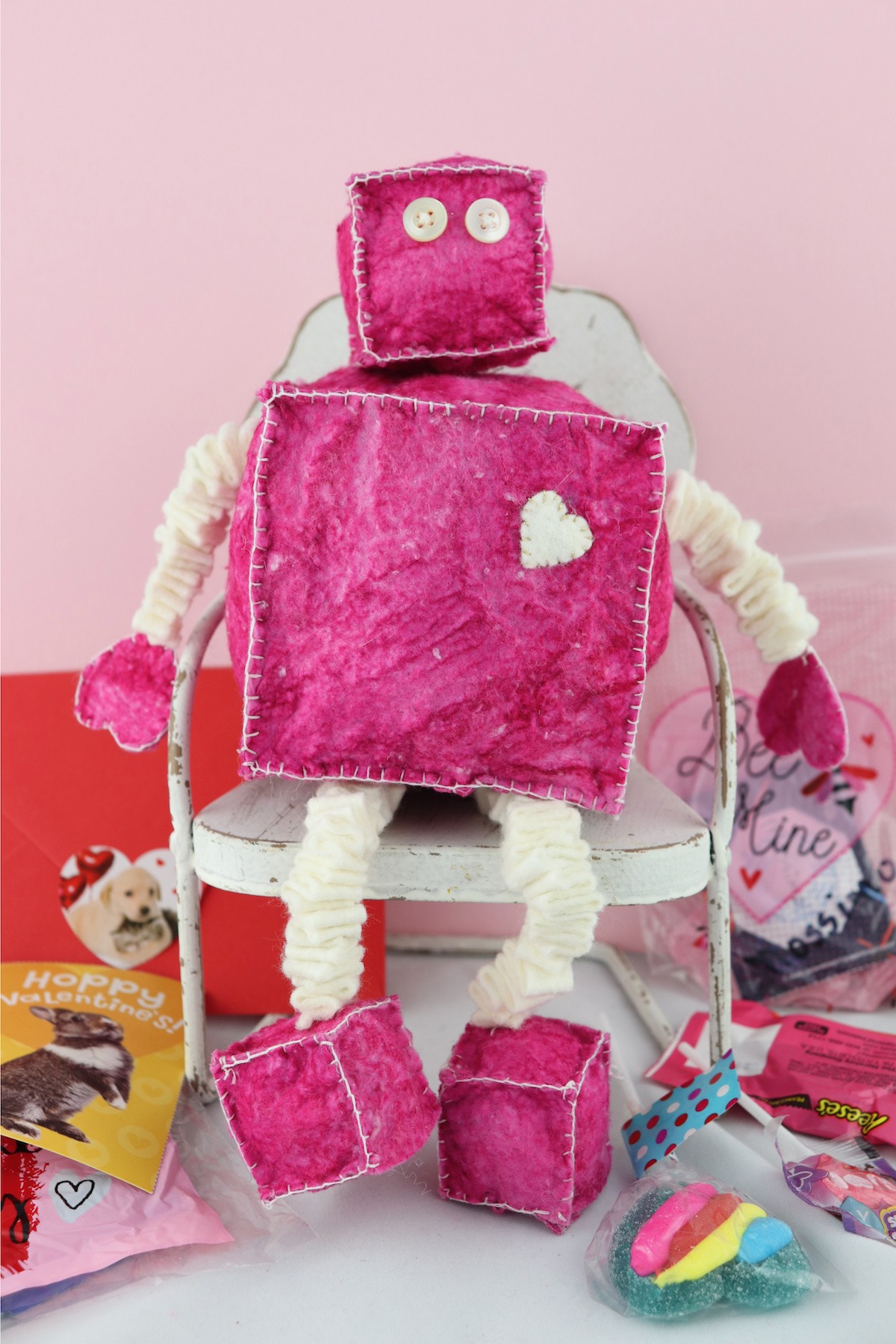 Robot Plush Valentine Tutorial