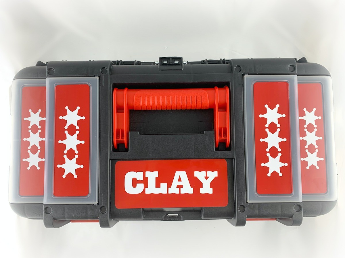 decorate plastic box with vinyl