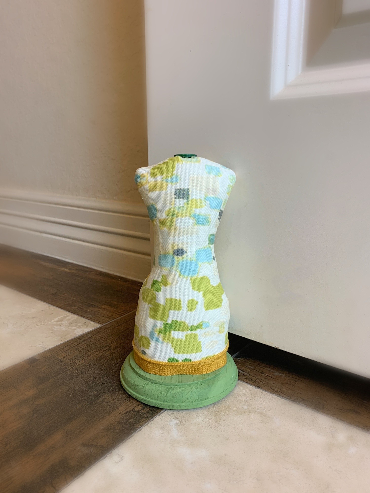 DIY mannequin door stopper