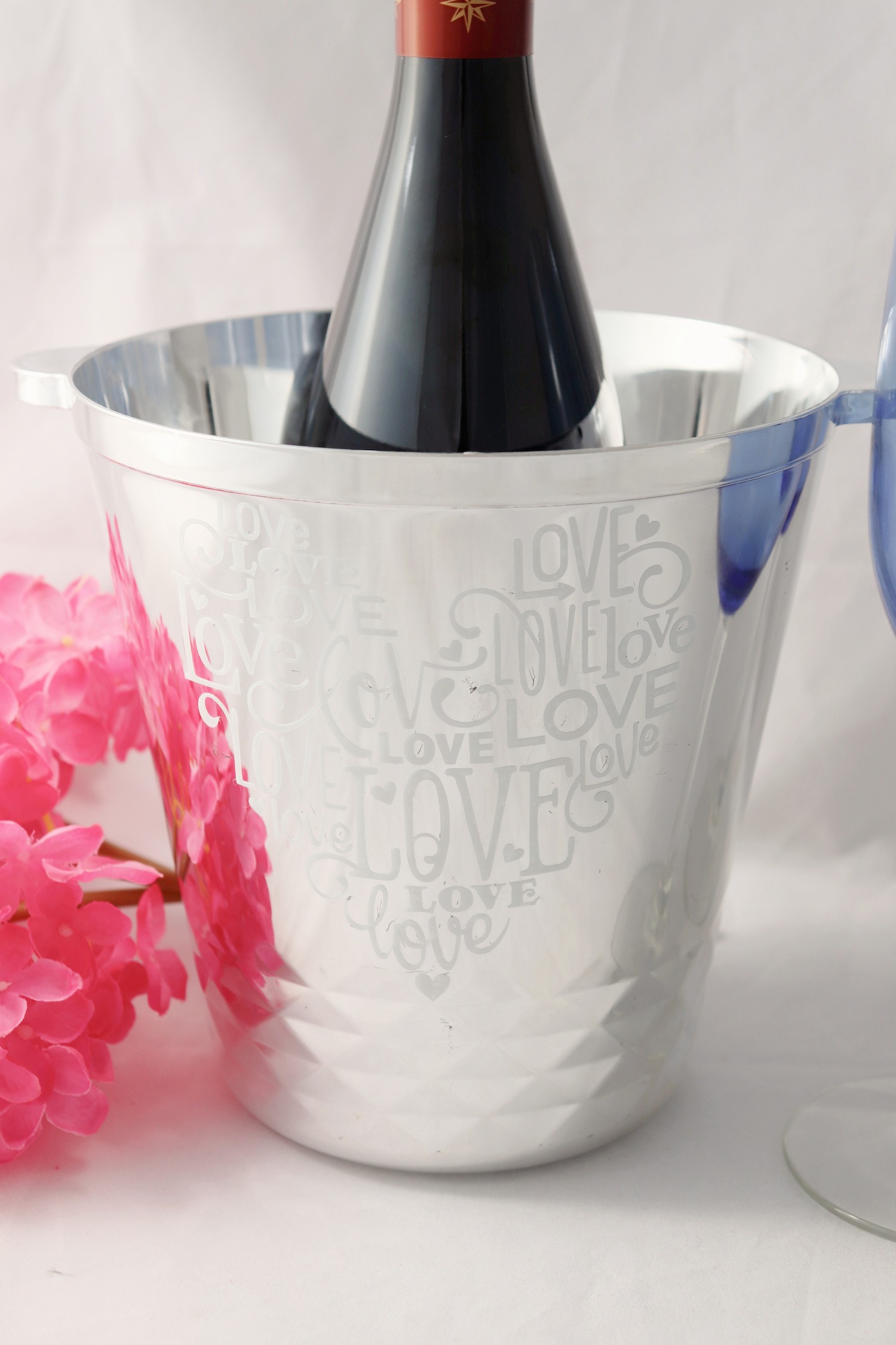 glass etched vinyl bucket