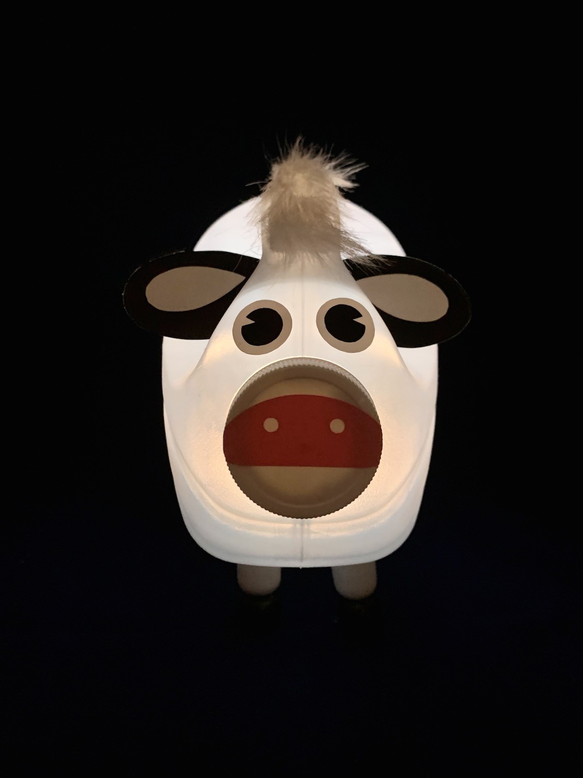 Bessie Bottlelamp DIY cow light