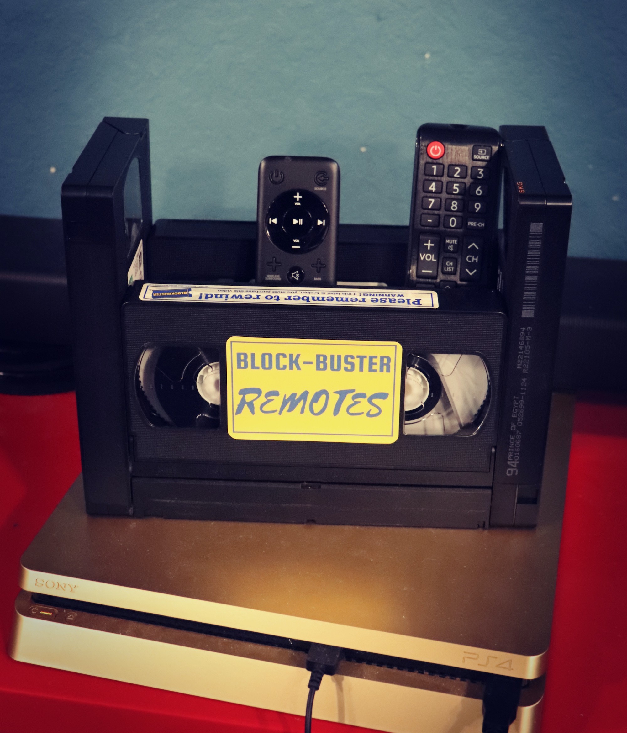 box made with VHS tapes