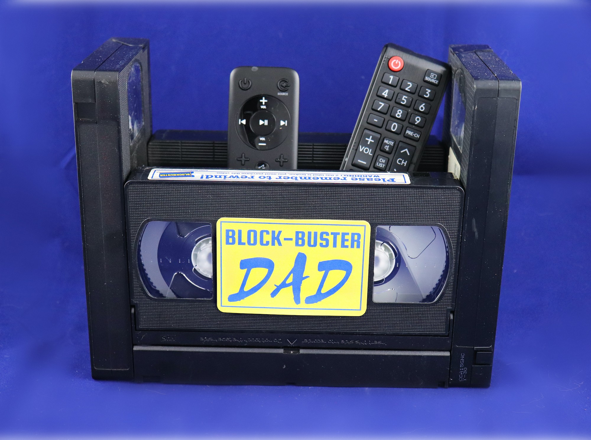 caddy box made with VHS tapes