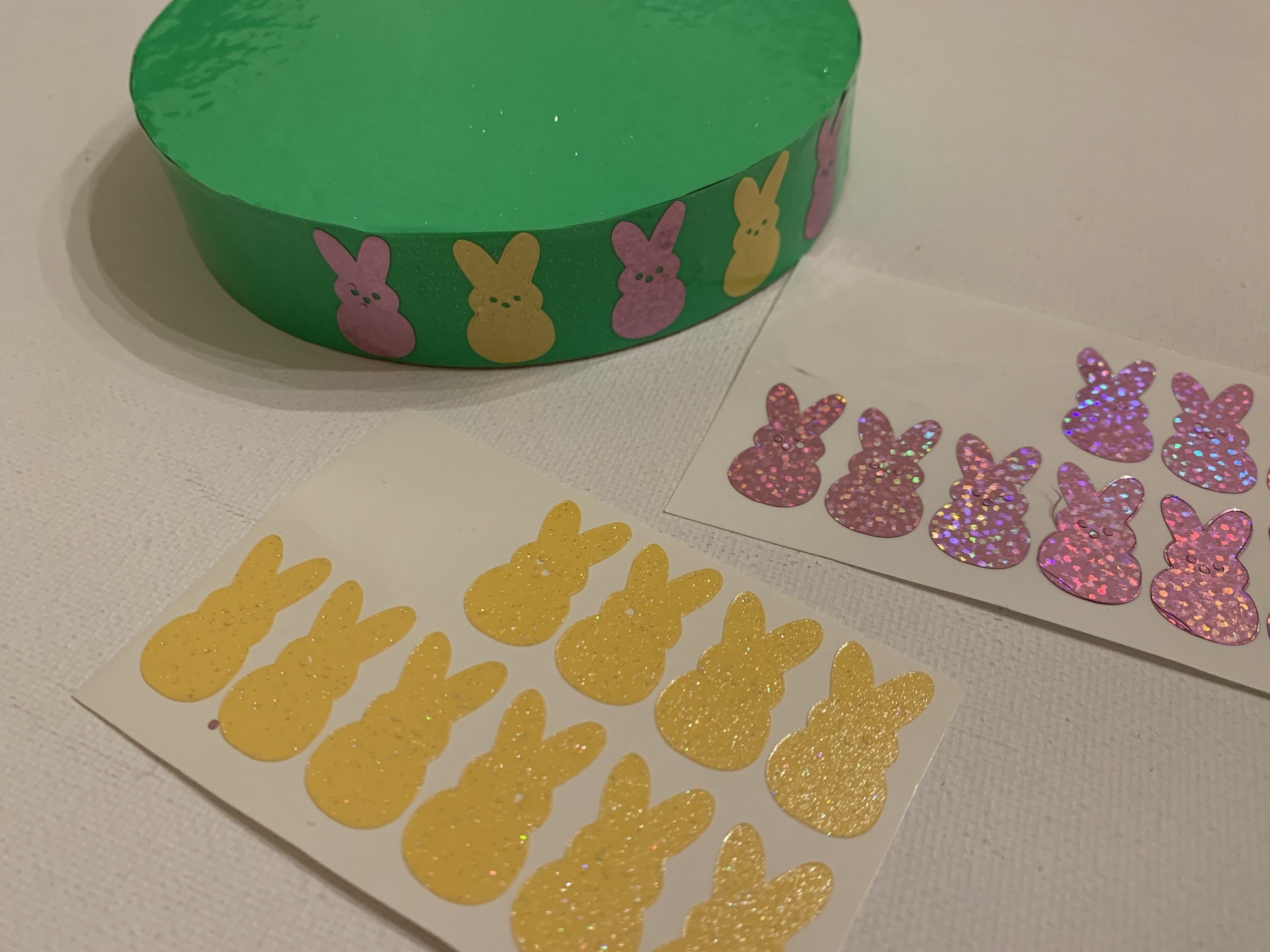 peeps cut from vinyl
