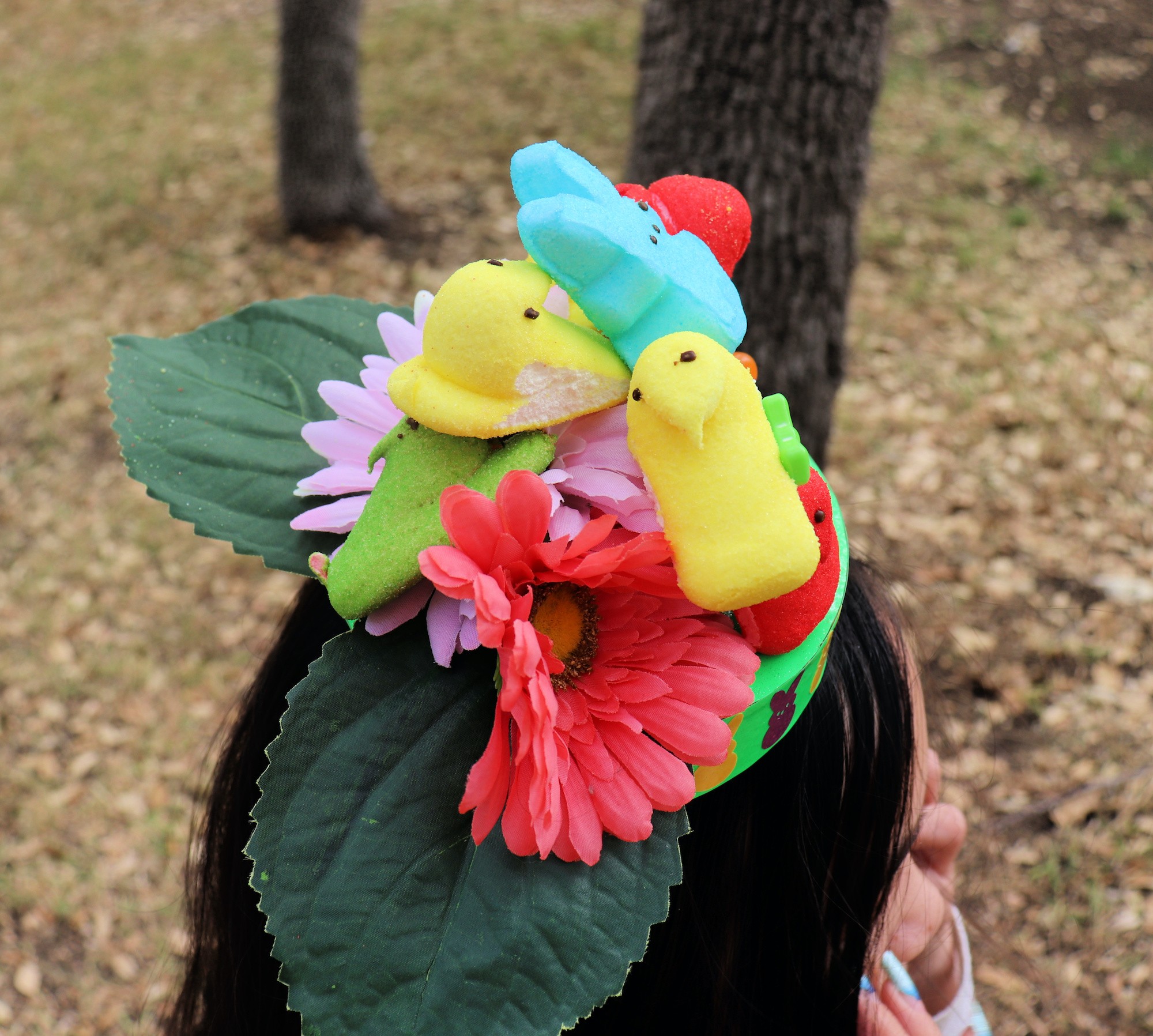 peeps easter fascinator tutorial