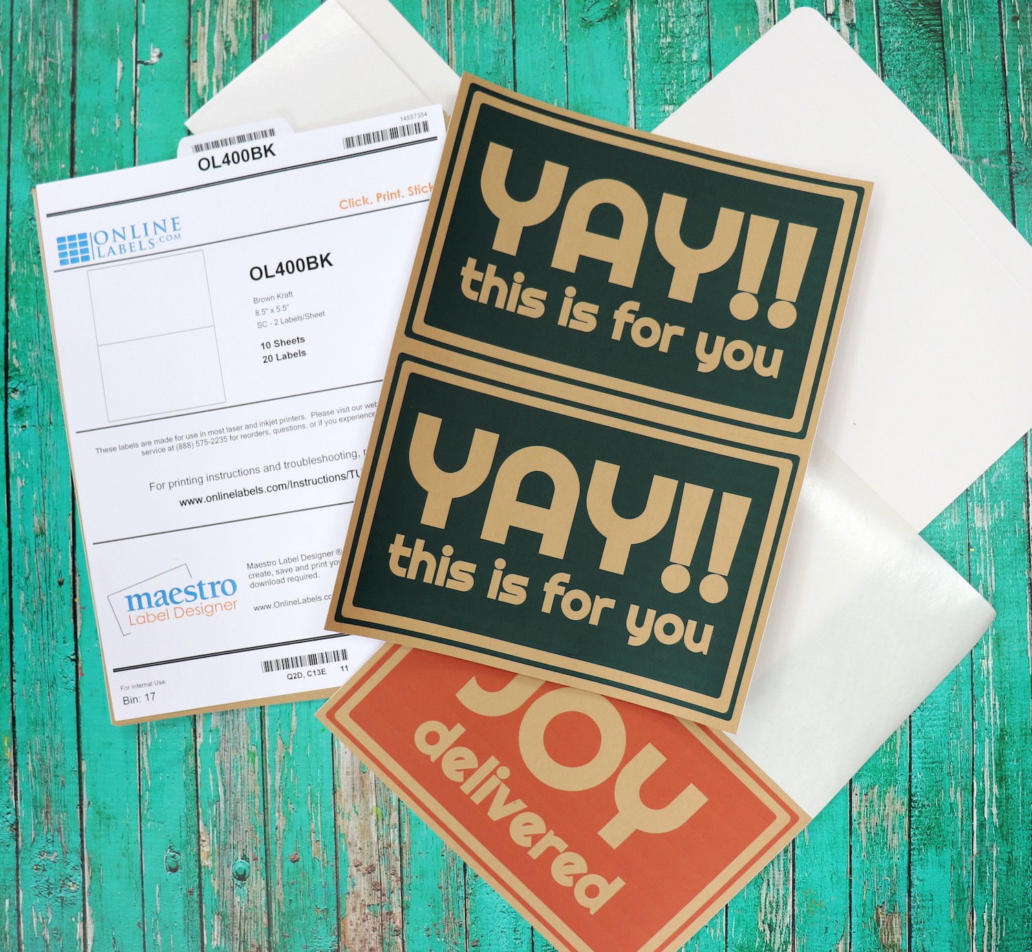 supplies to make your own labels