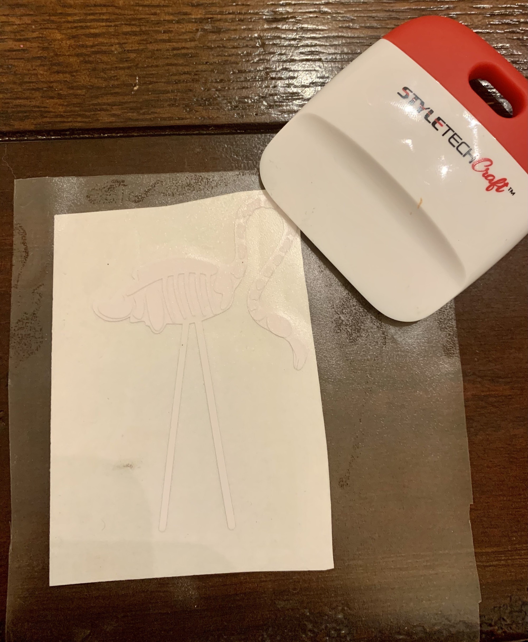 transfer tape on vinyl