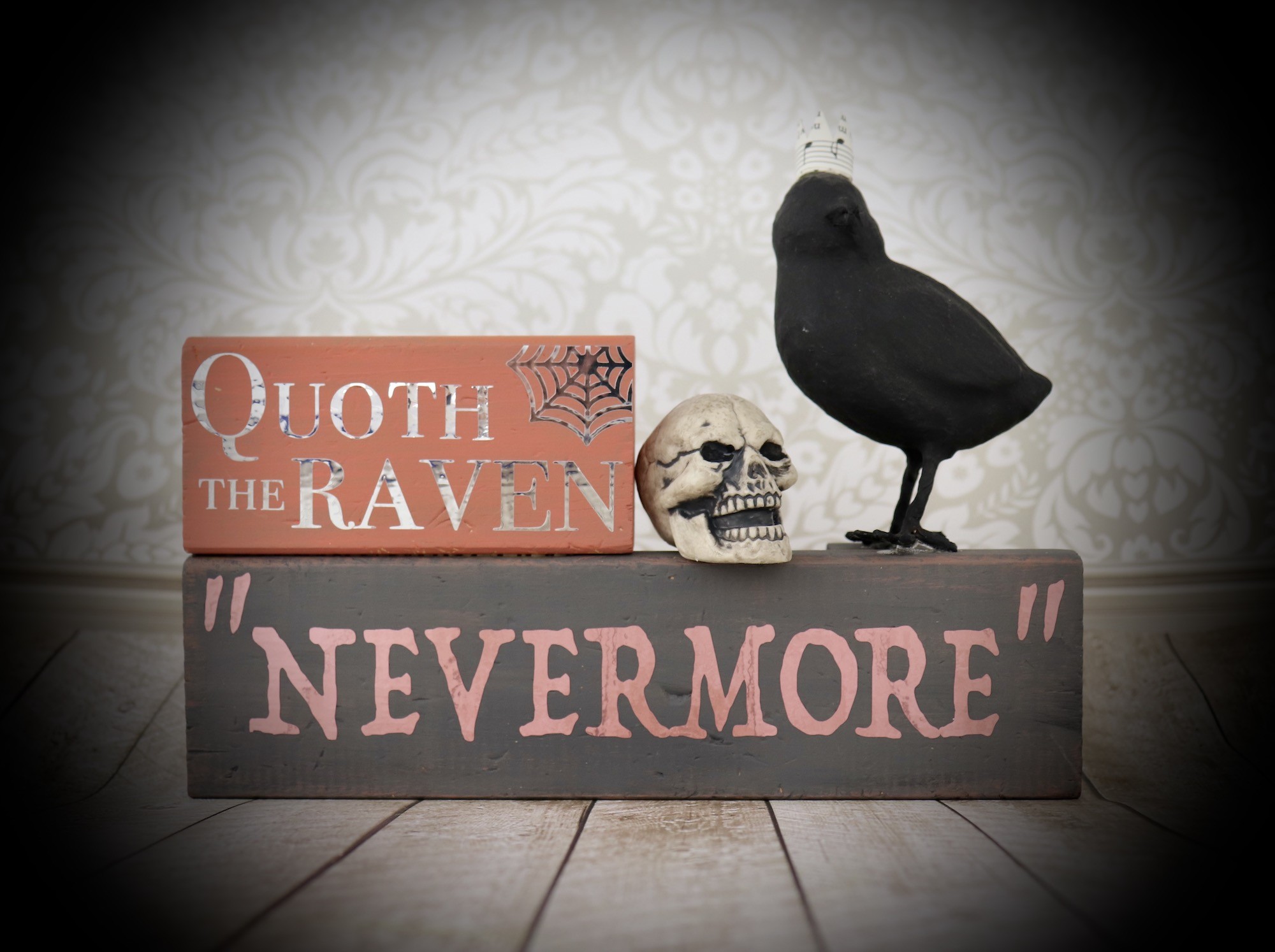 Raven Nevermore Sign DIY Spooky Decor