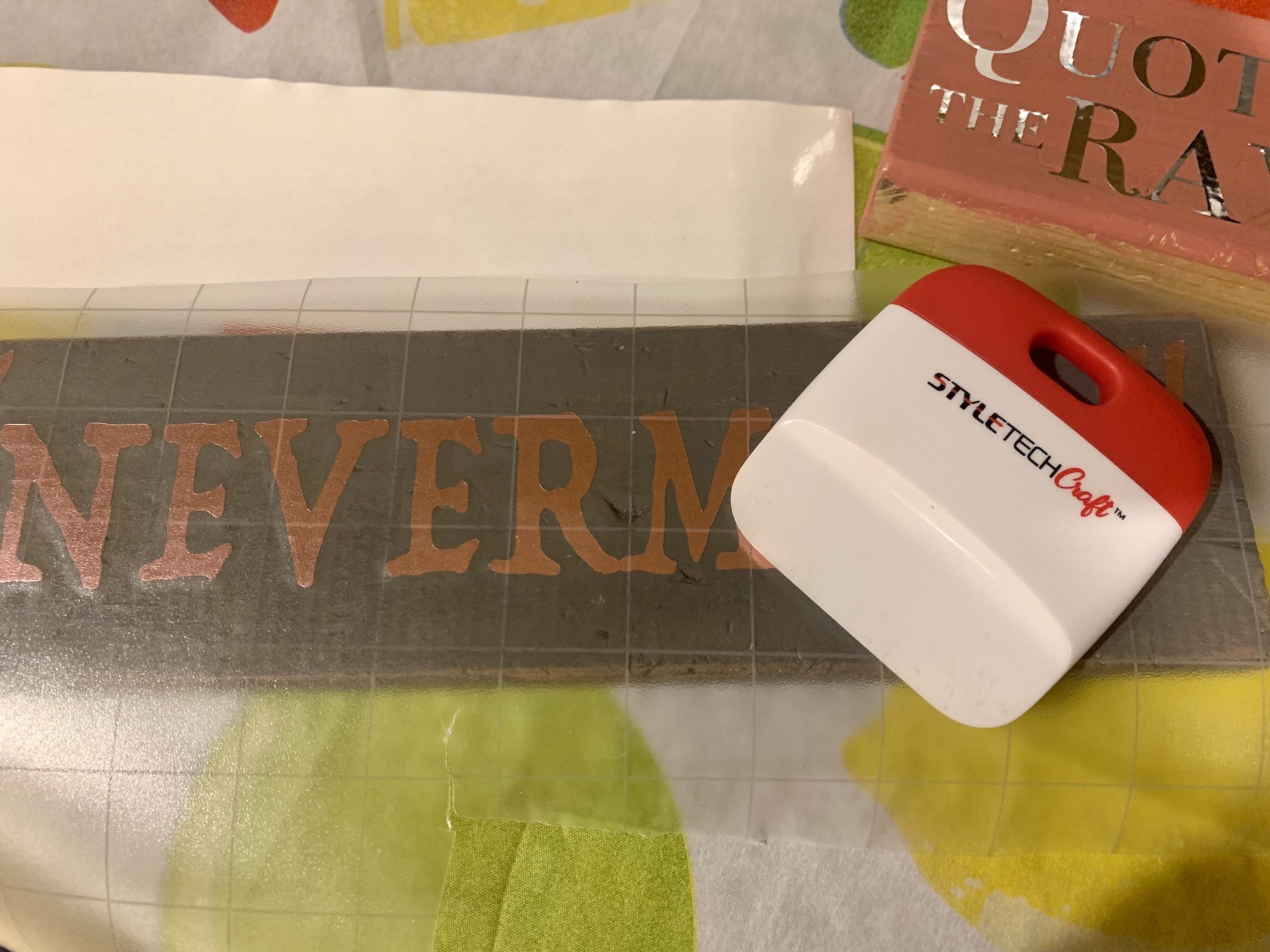 transfer tape and vinyl