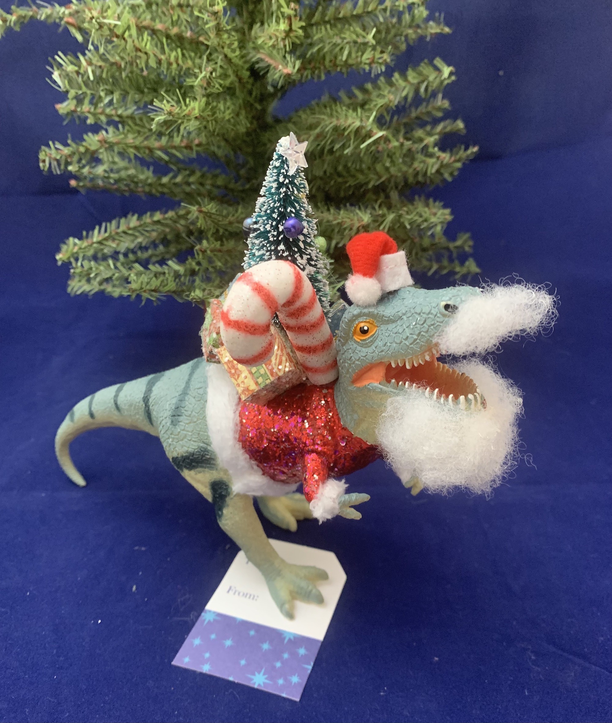 Dinosaur Santa DIY for Christmas in July