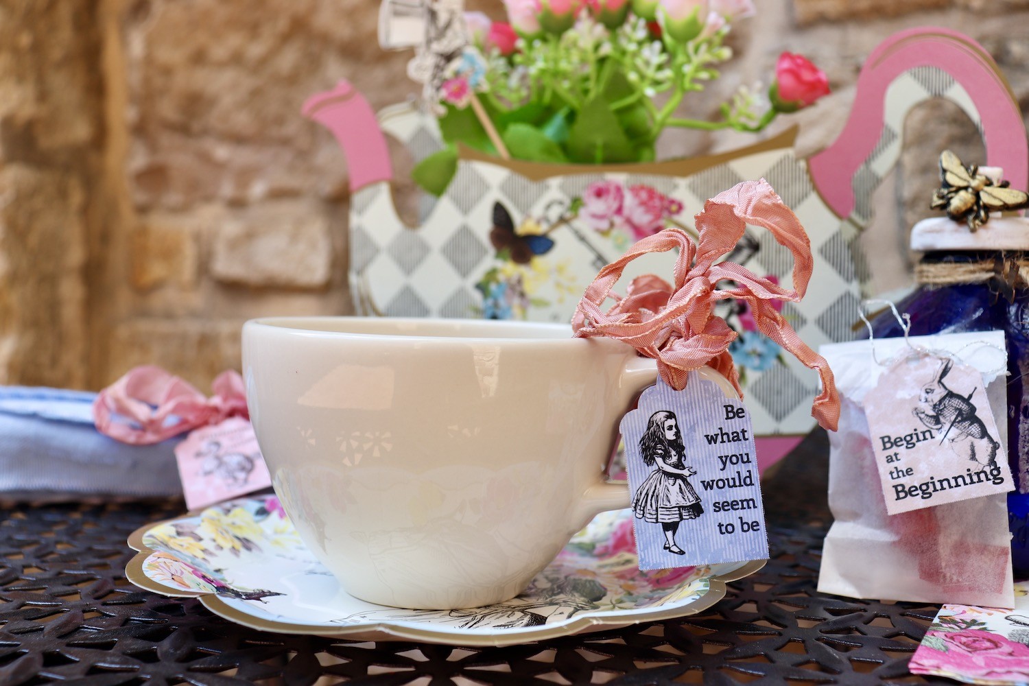 alice in wonderland printable tags
