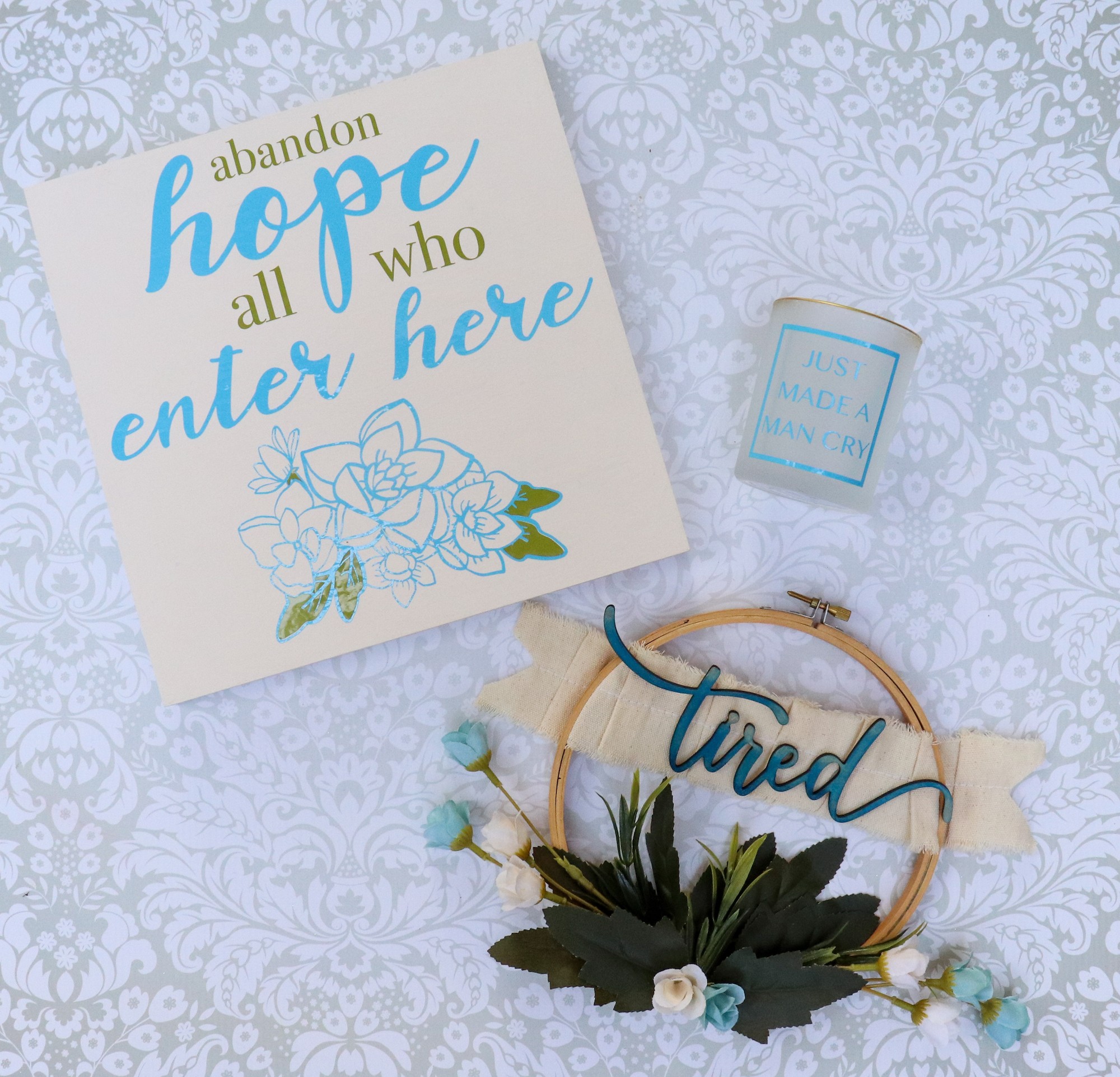 DIY Snarky Decor Starter Set Made with Vinyl