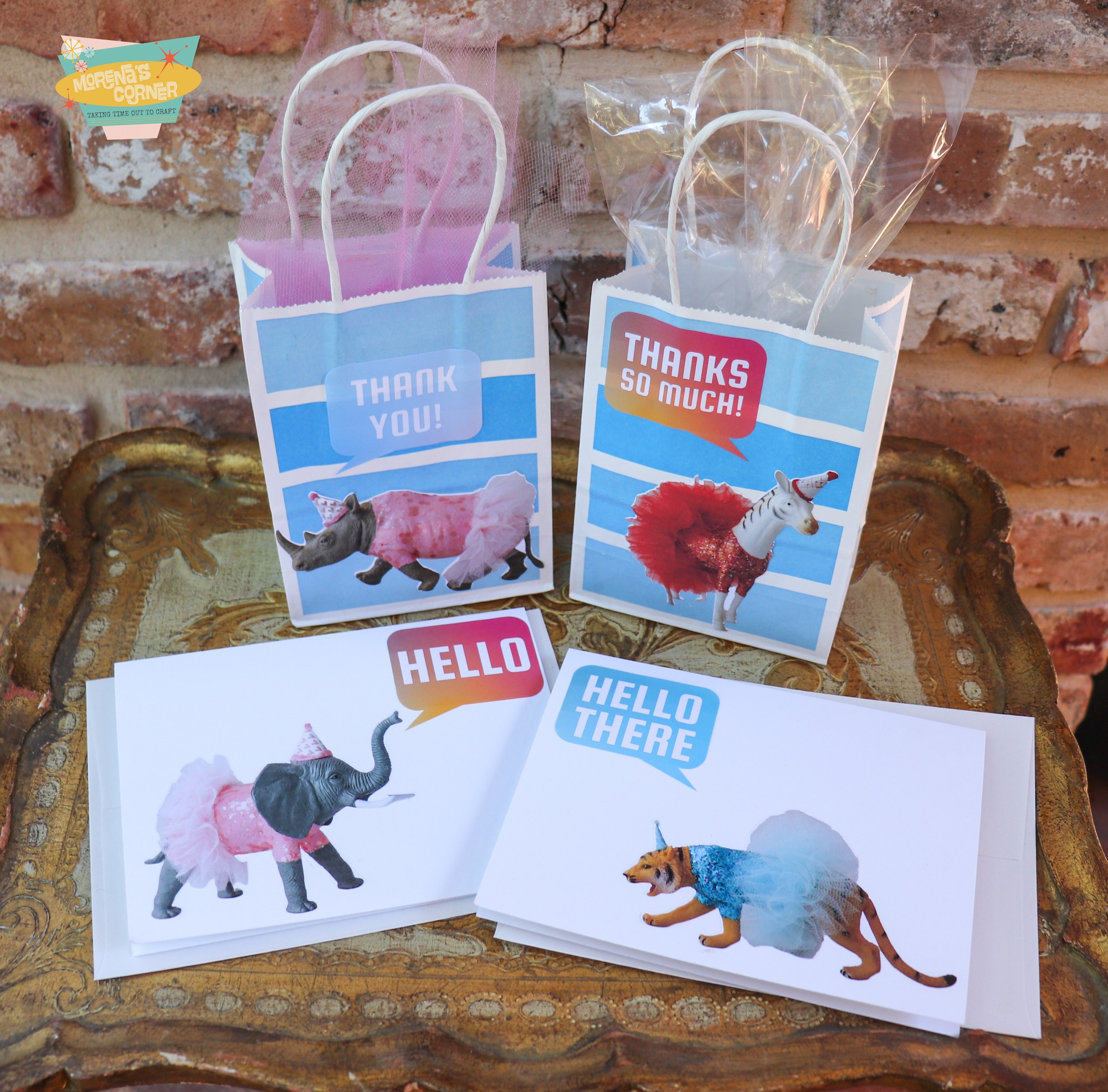 Party Animal Stickers and Speech Bubble Labels