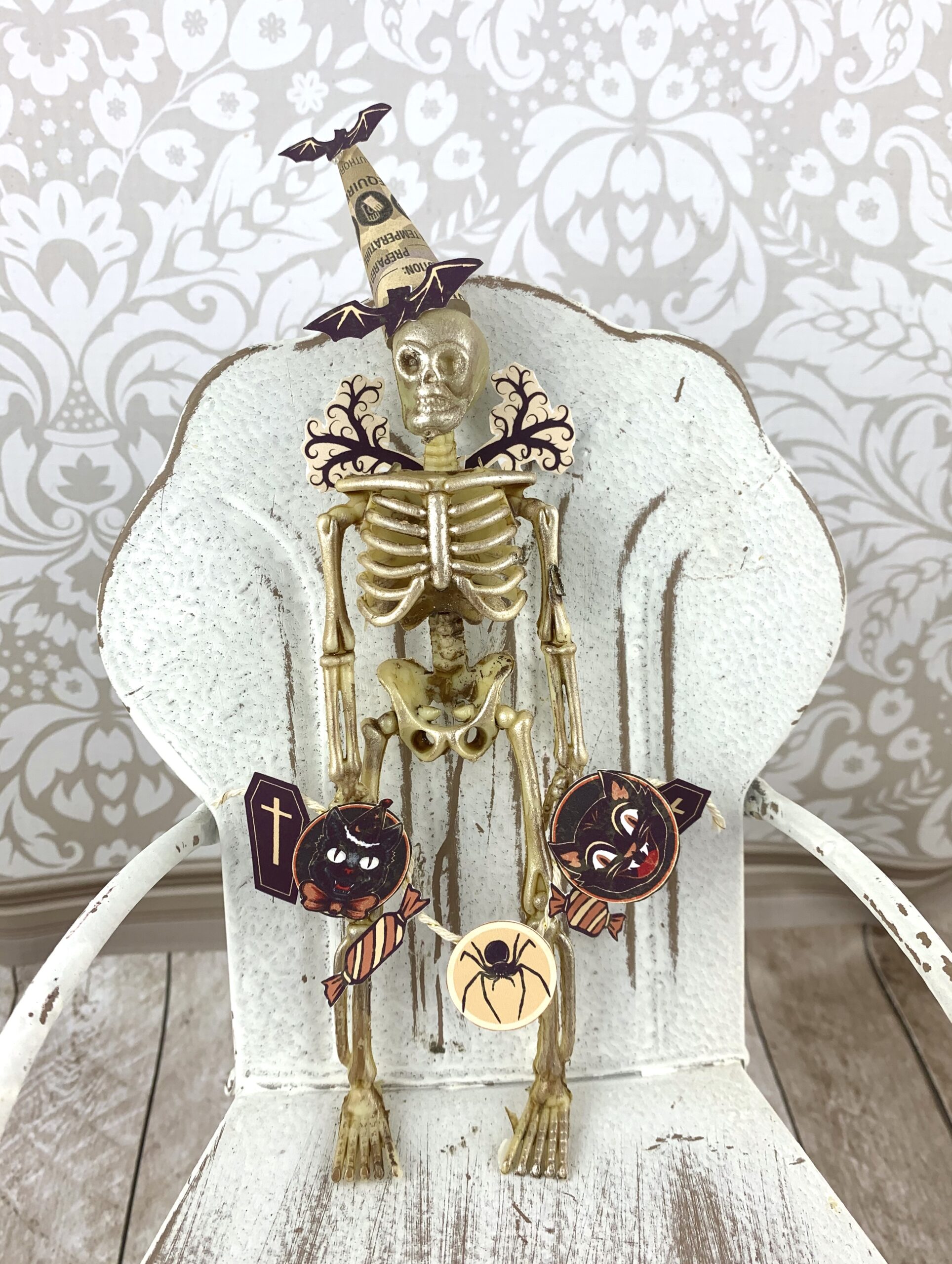 Party Skeleton Decor Halloween Tutorial