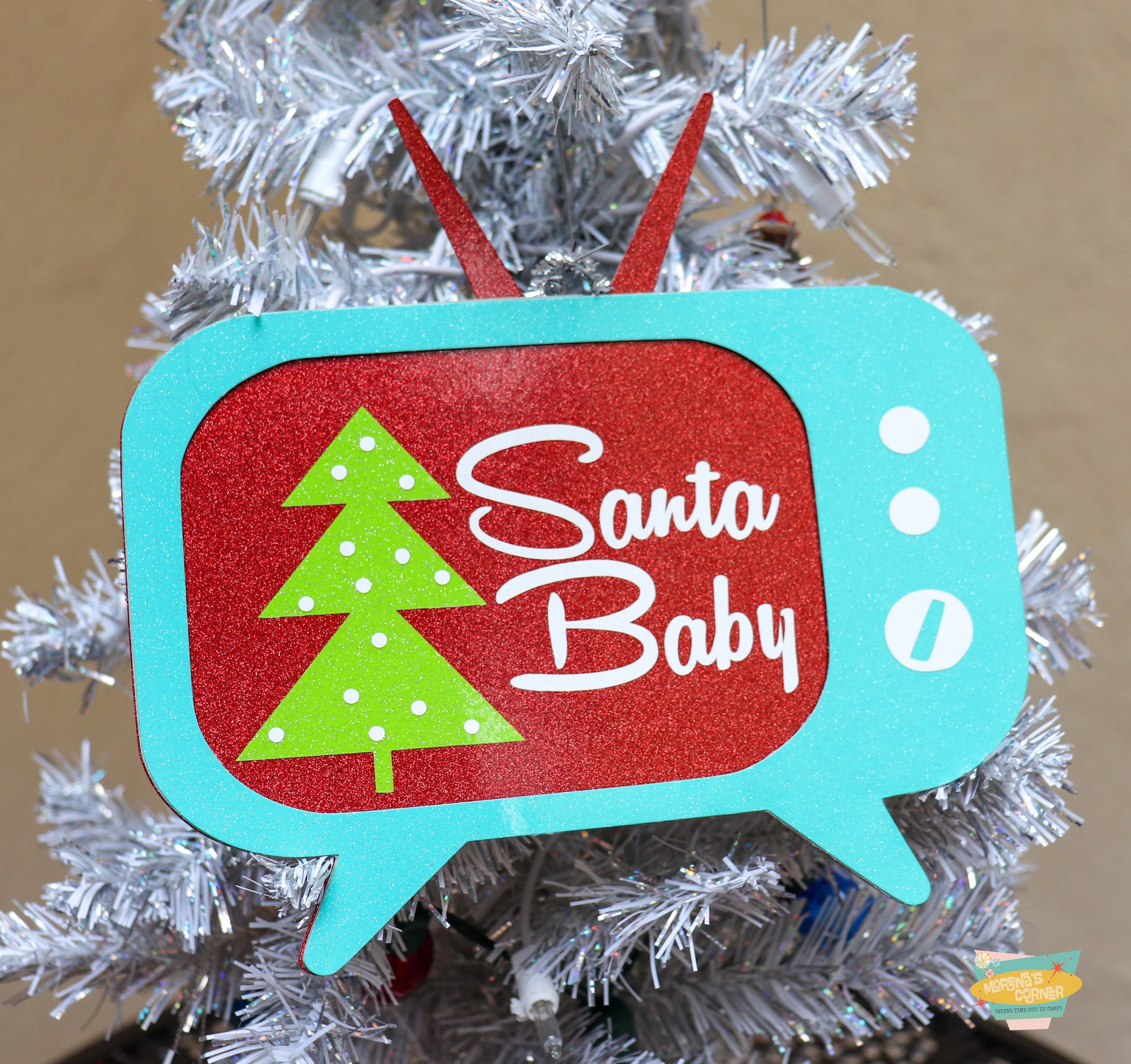 retro tv ornament DIY