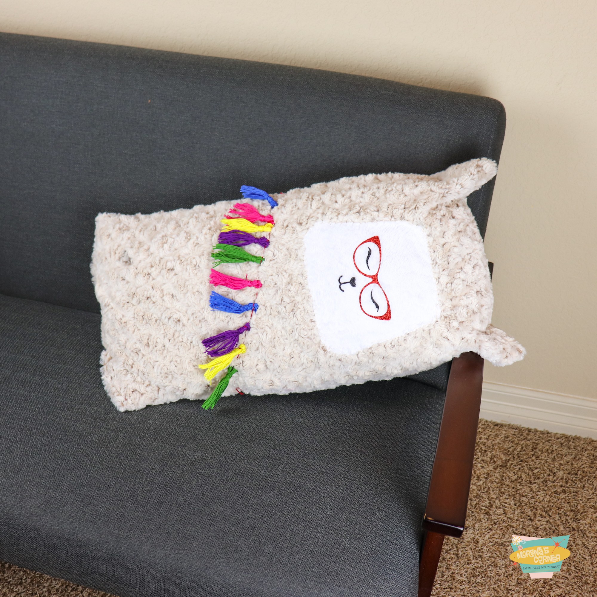 DIY llama pillow