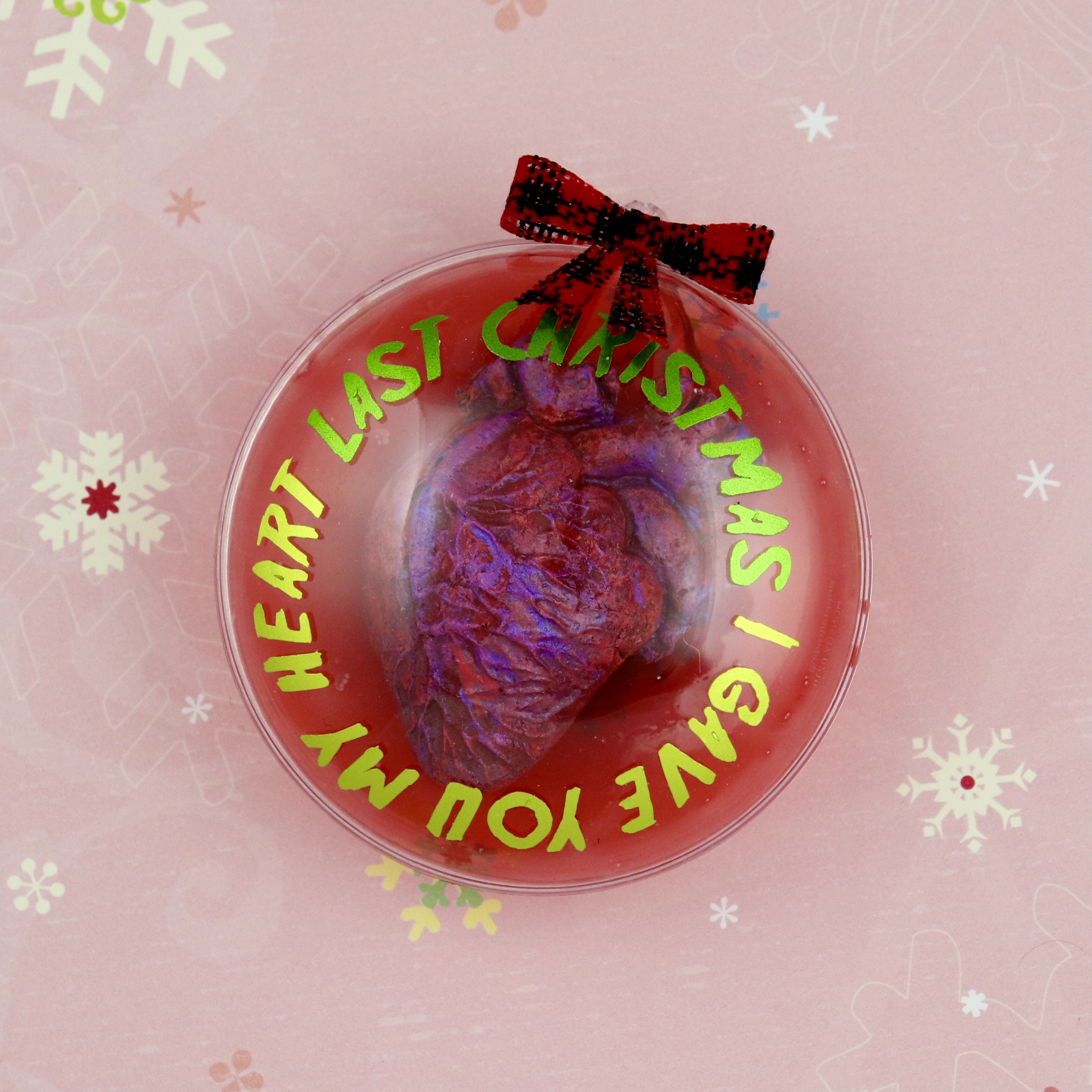 anatomical heart ornament