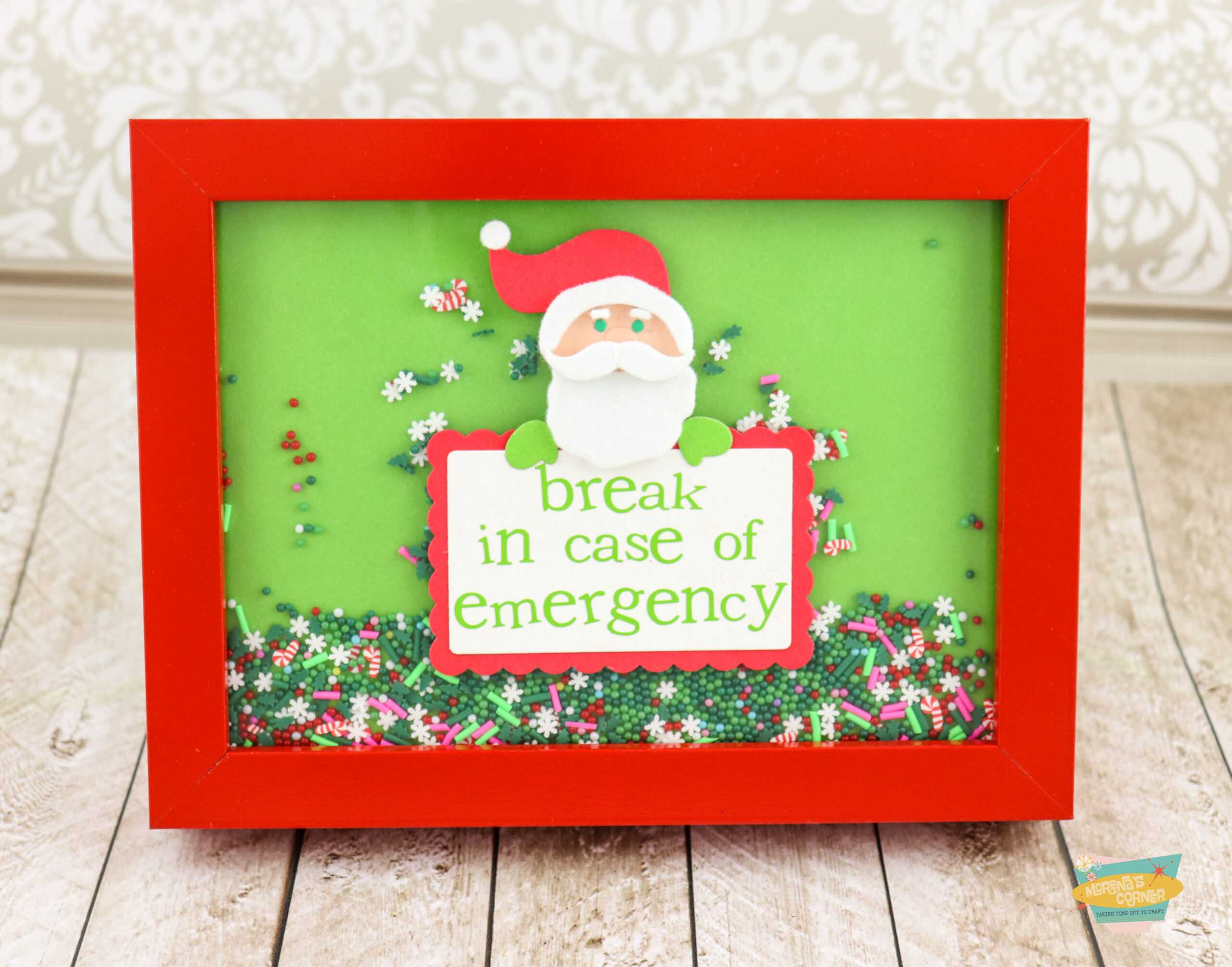 Santa Shaker Frame DIY