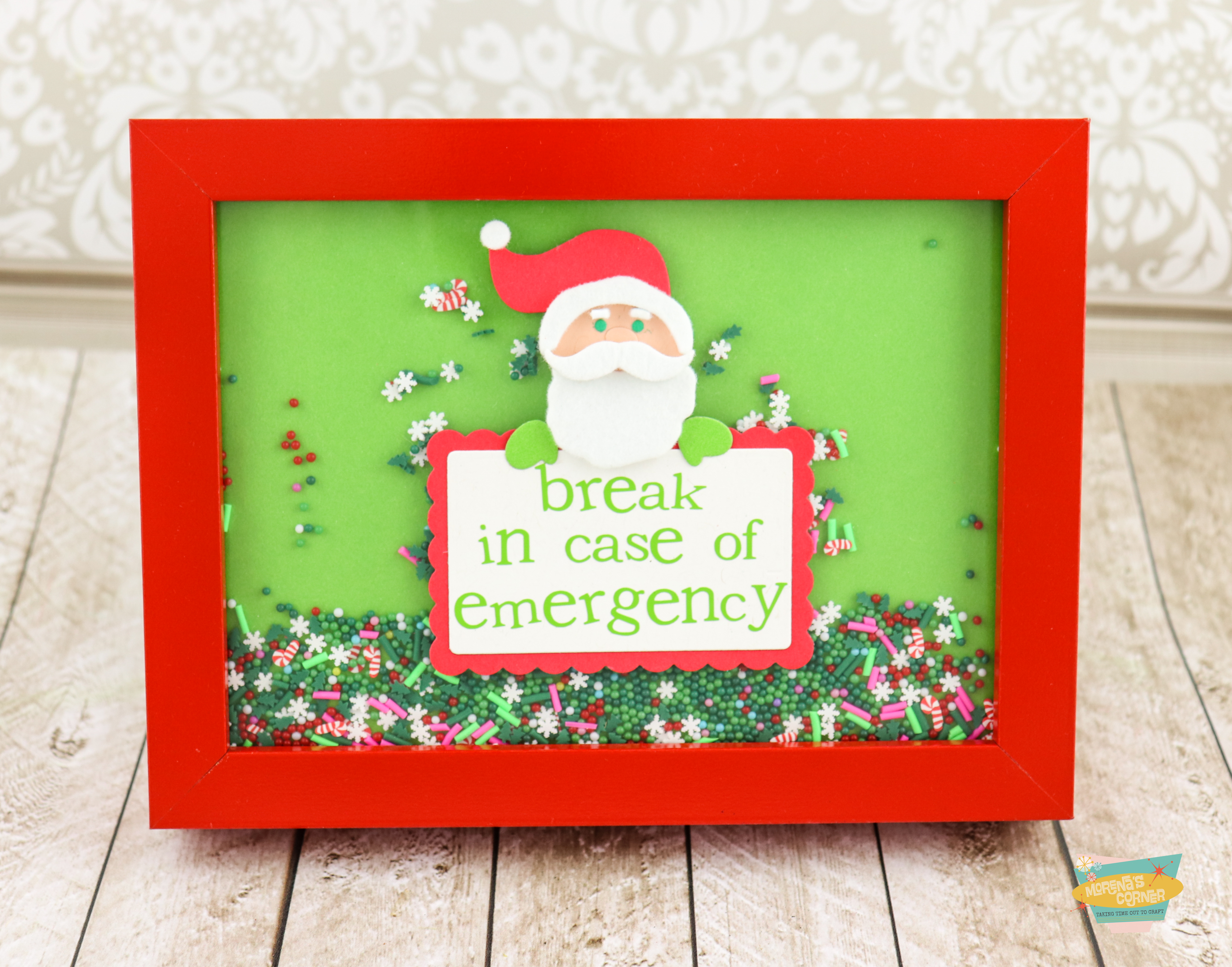 Santa Shaker Frame DIY