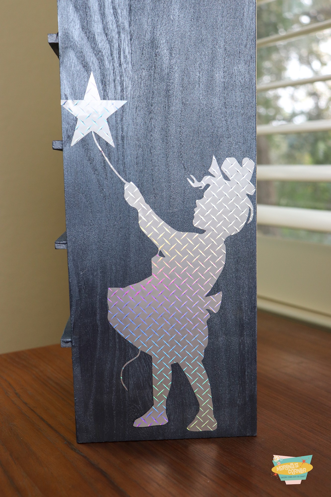 vinyl girl silhouette dream big organizer DIY