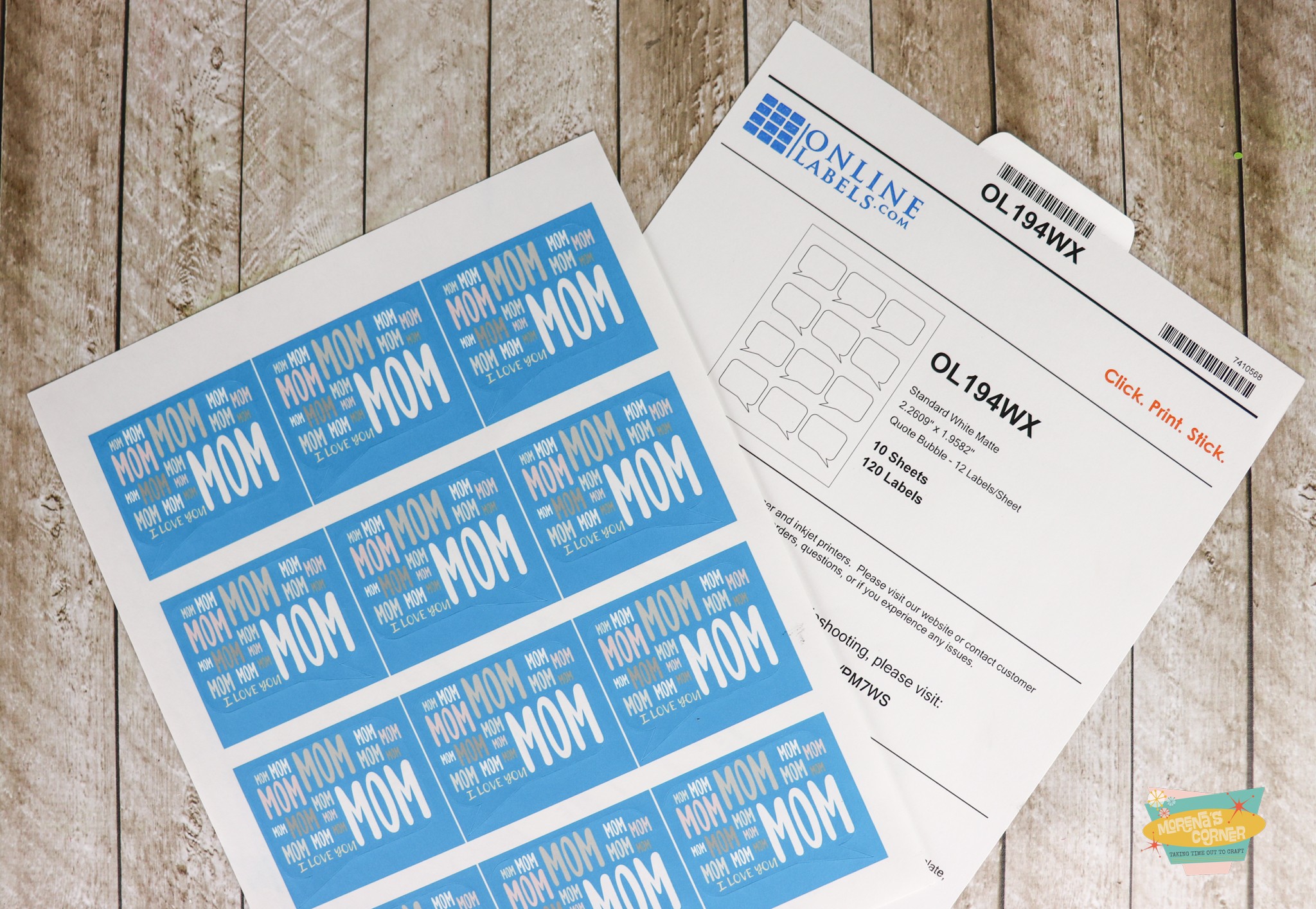 mom quote bubble sticker