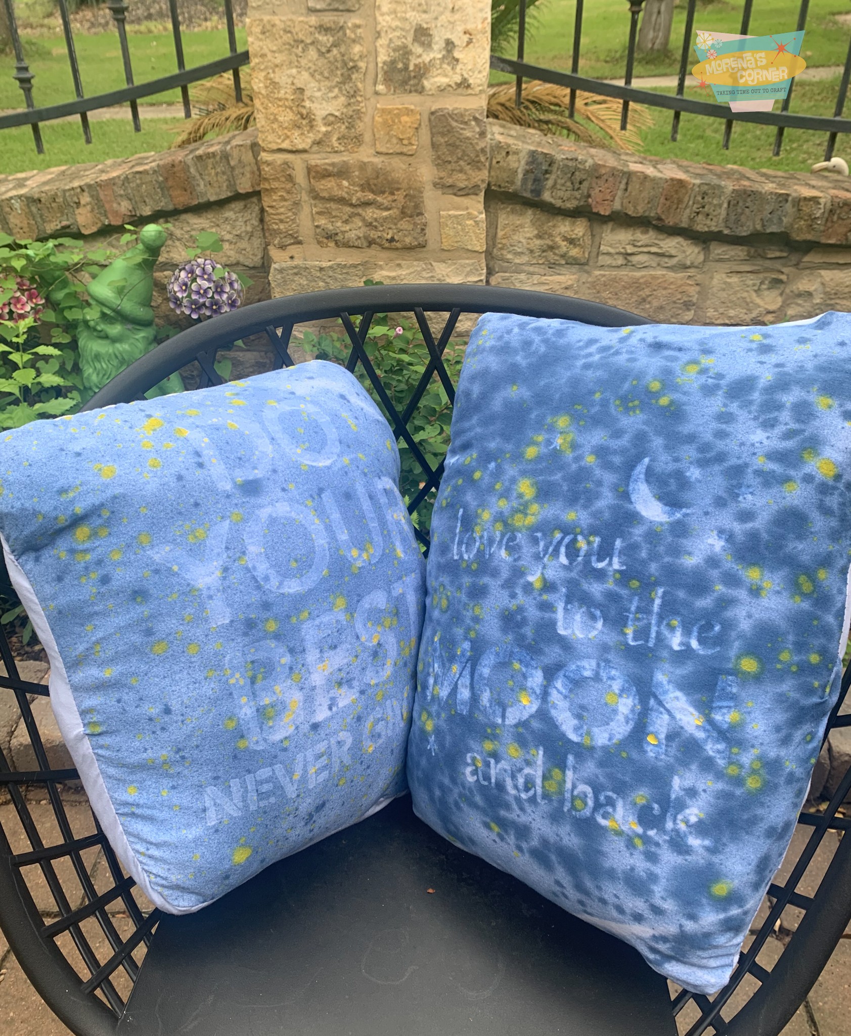 Glue Resist Tie Dye Pillow Tutorial