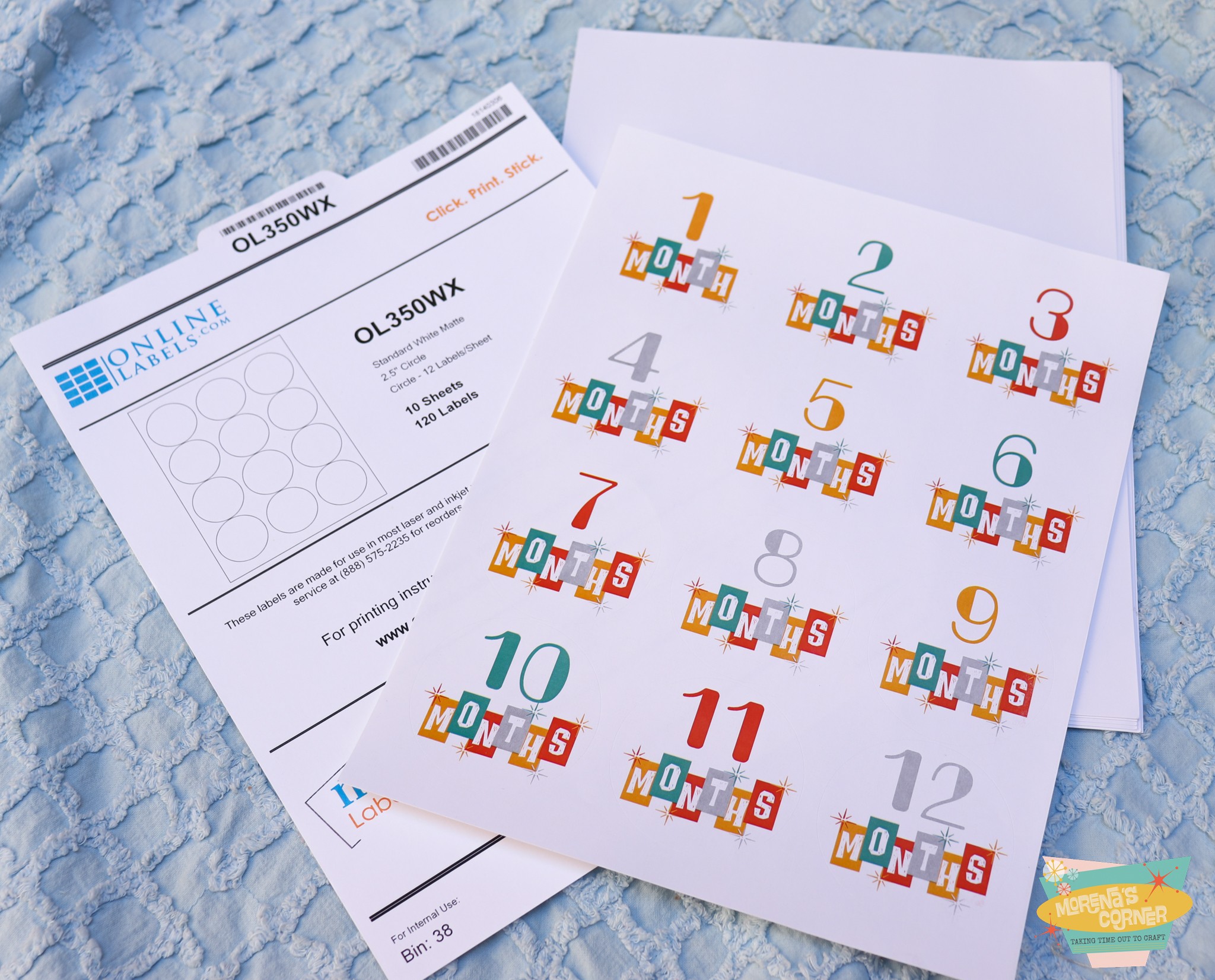 monthly baby stickers printable