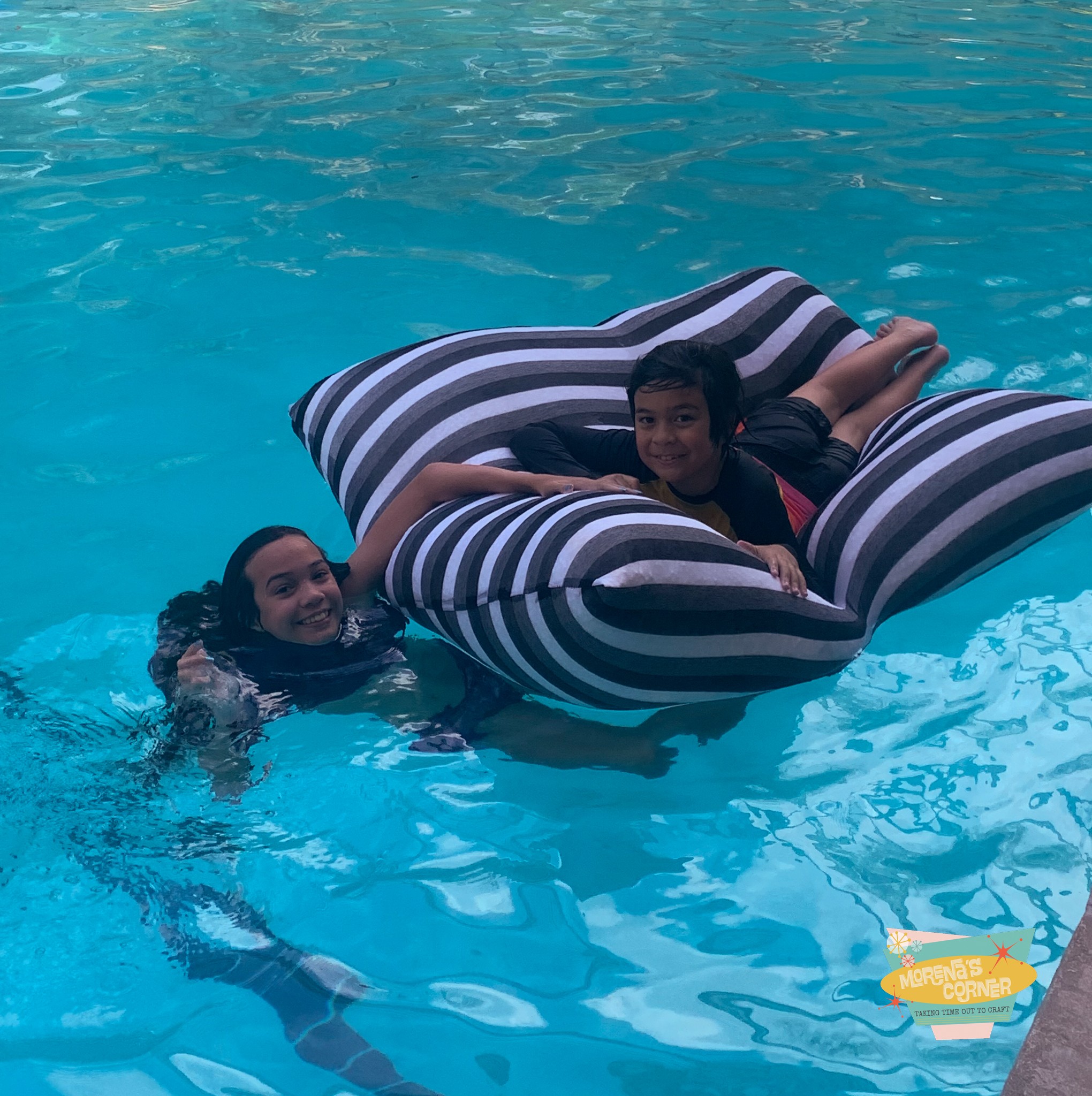 DIY Bean Bag Pool Float