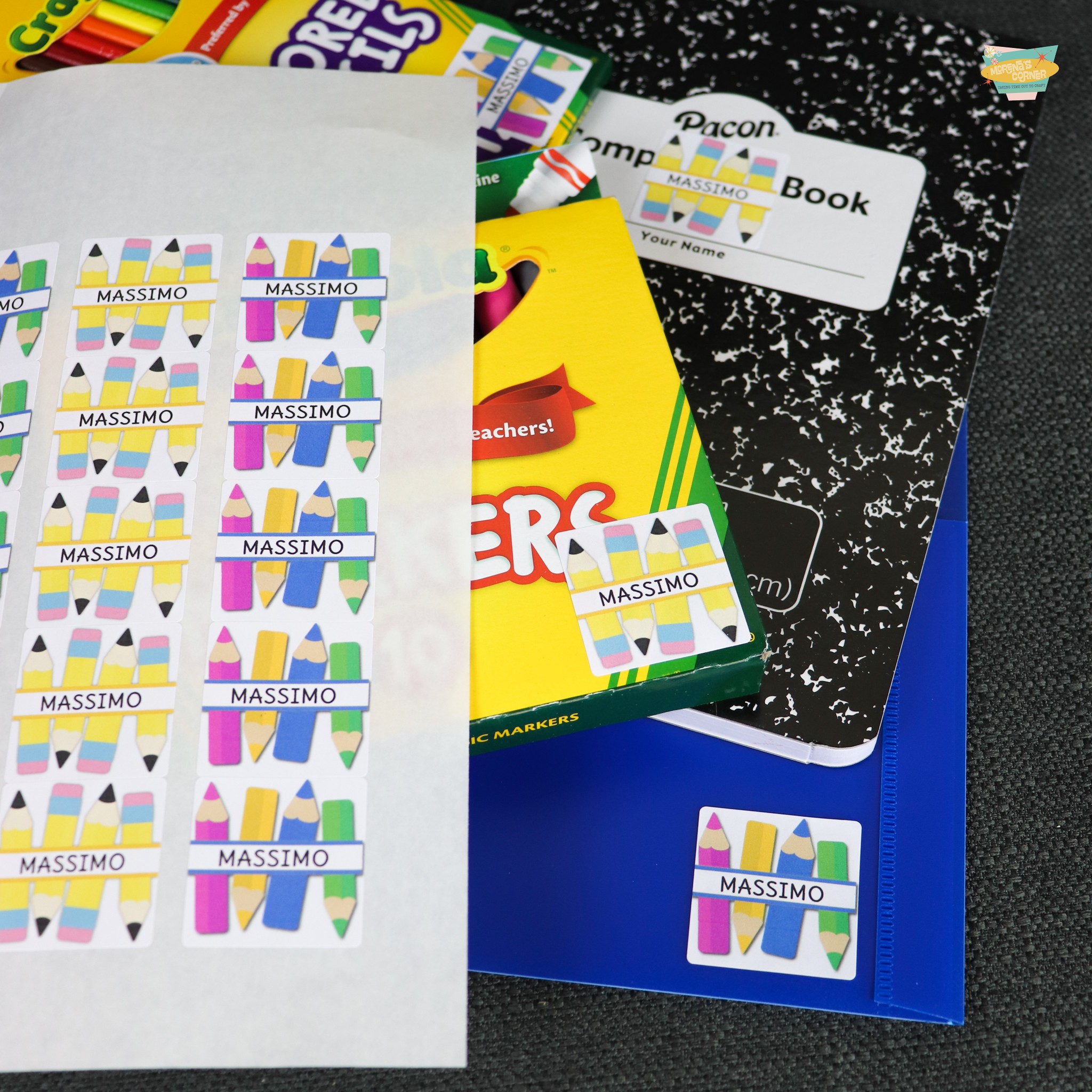 personalized school labels
