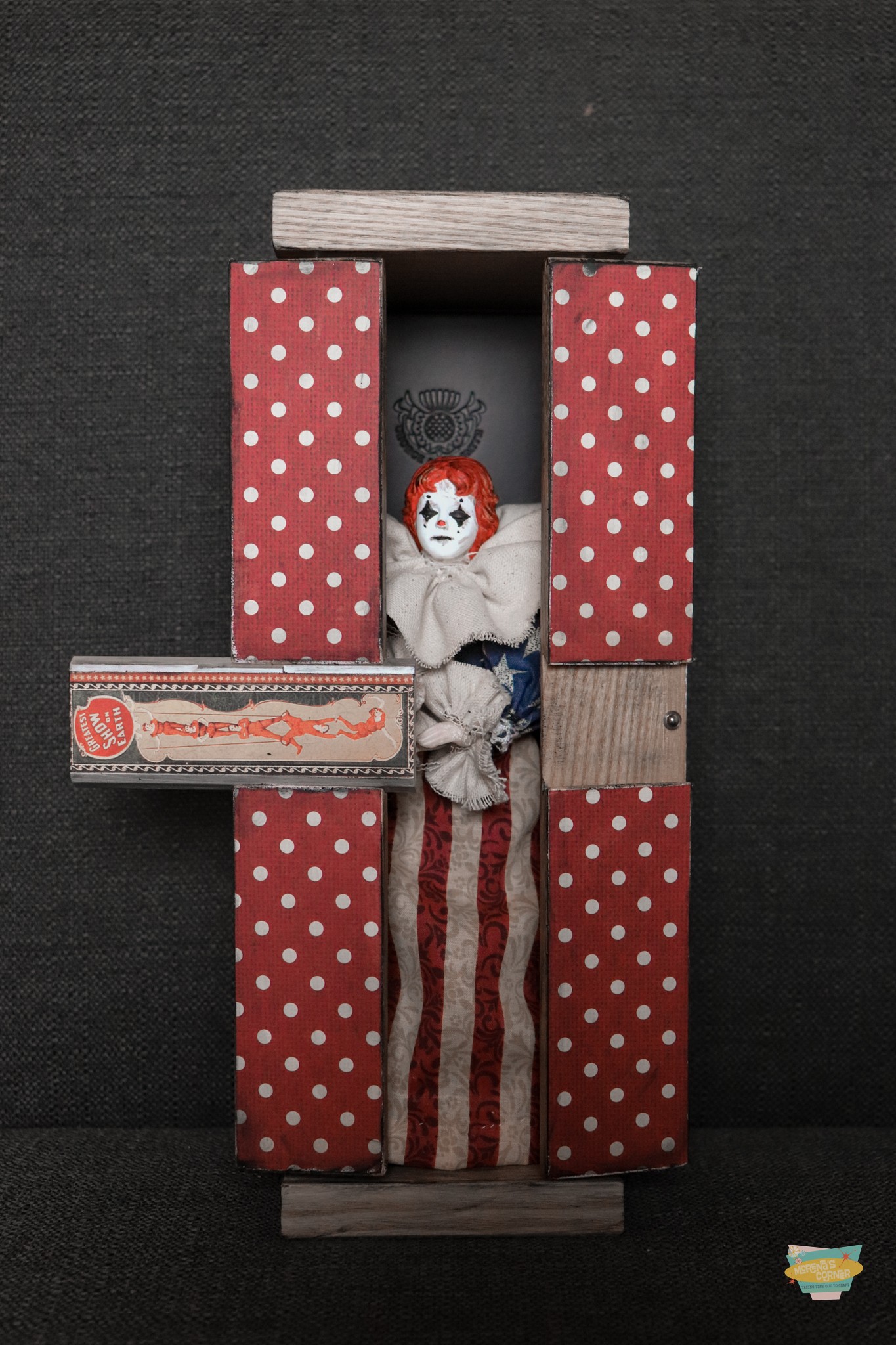 creepy clown box tutorial
