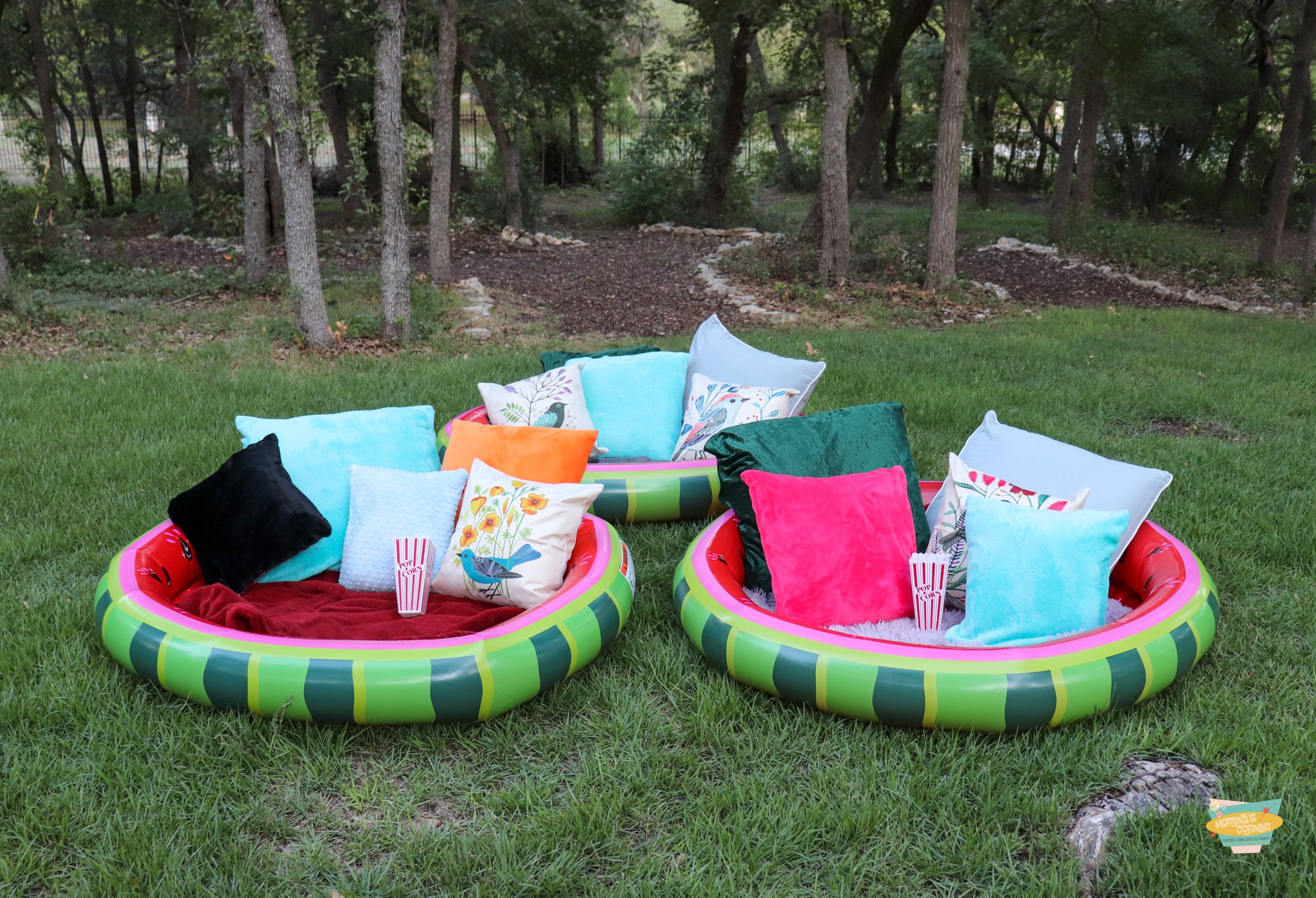 Outdoor Movie Night Pillows