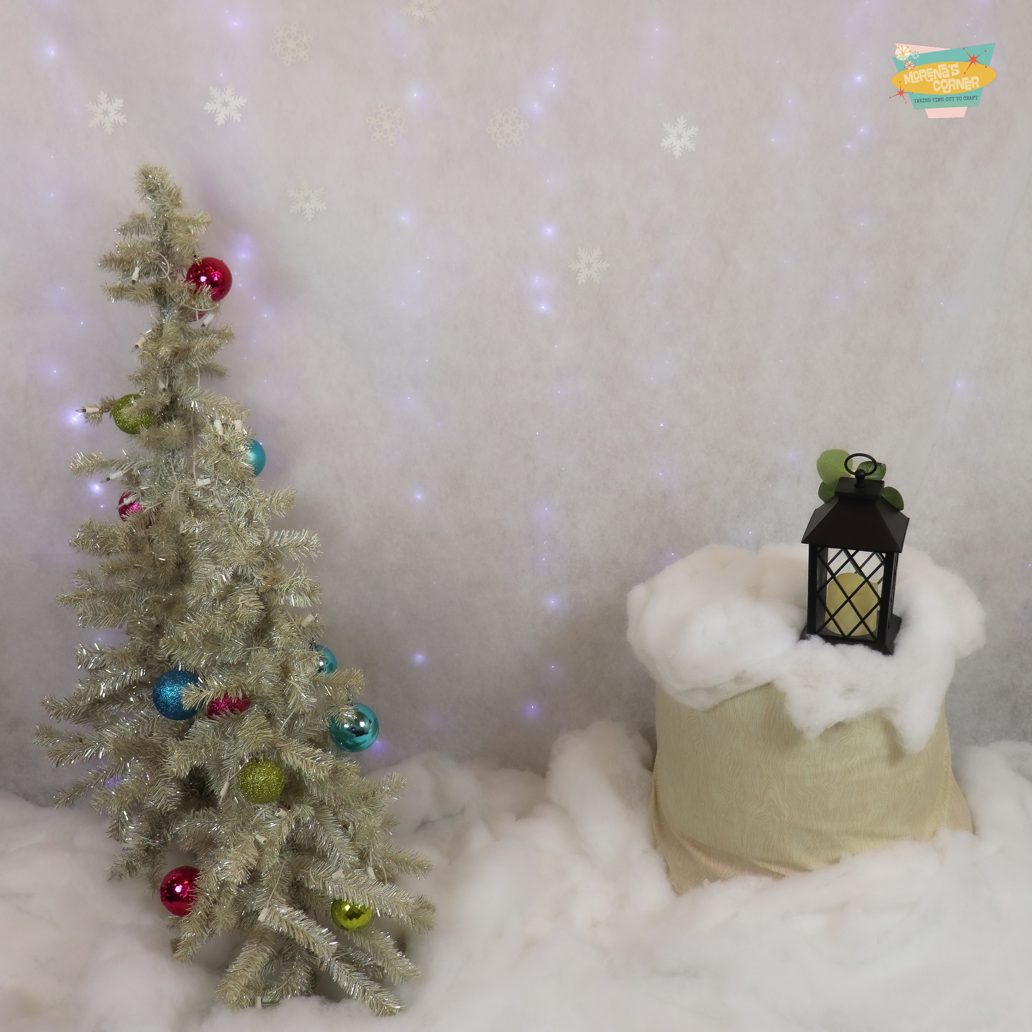 Snowy Photo Backdrop 