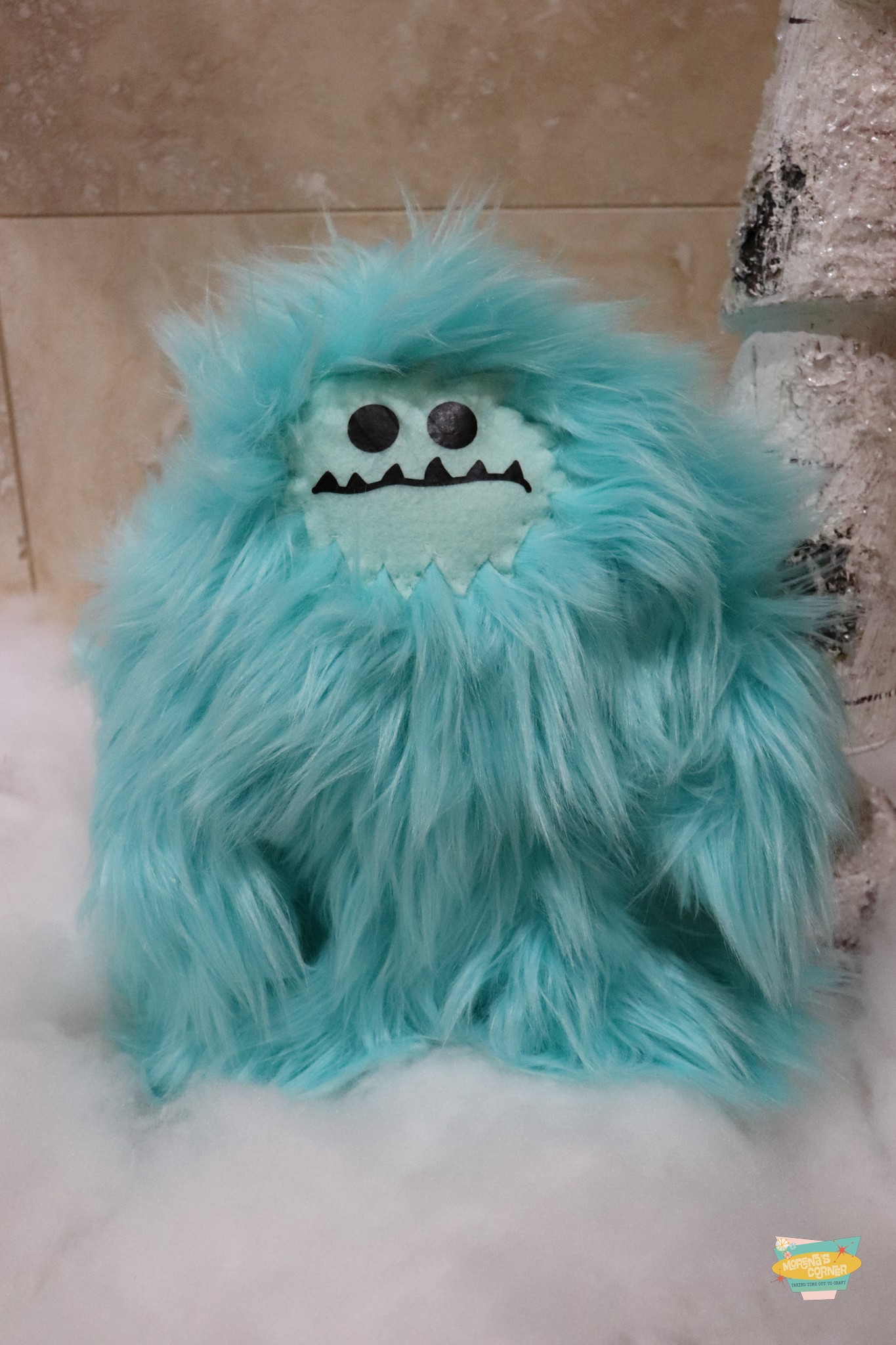 plush yeti and bigfoot pattern