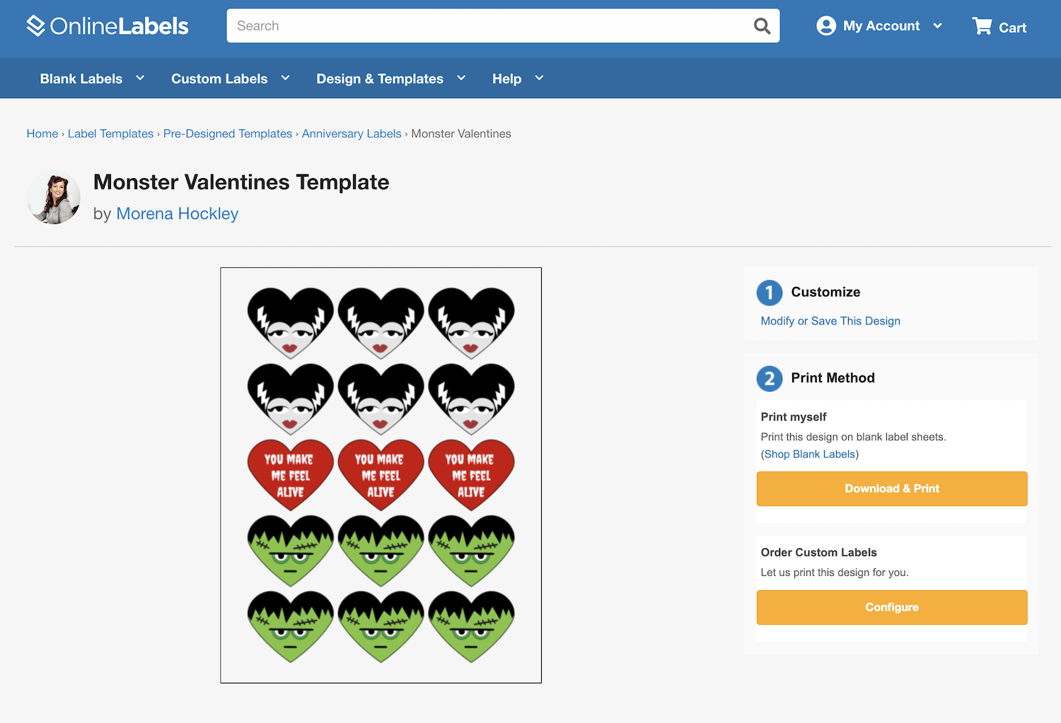 customize template
