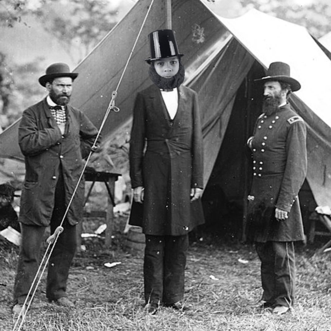 DIY beard lincoln costume