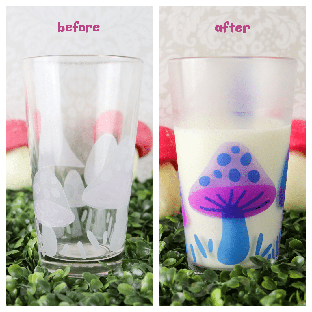 color change vinyl mushroom cups