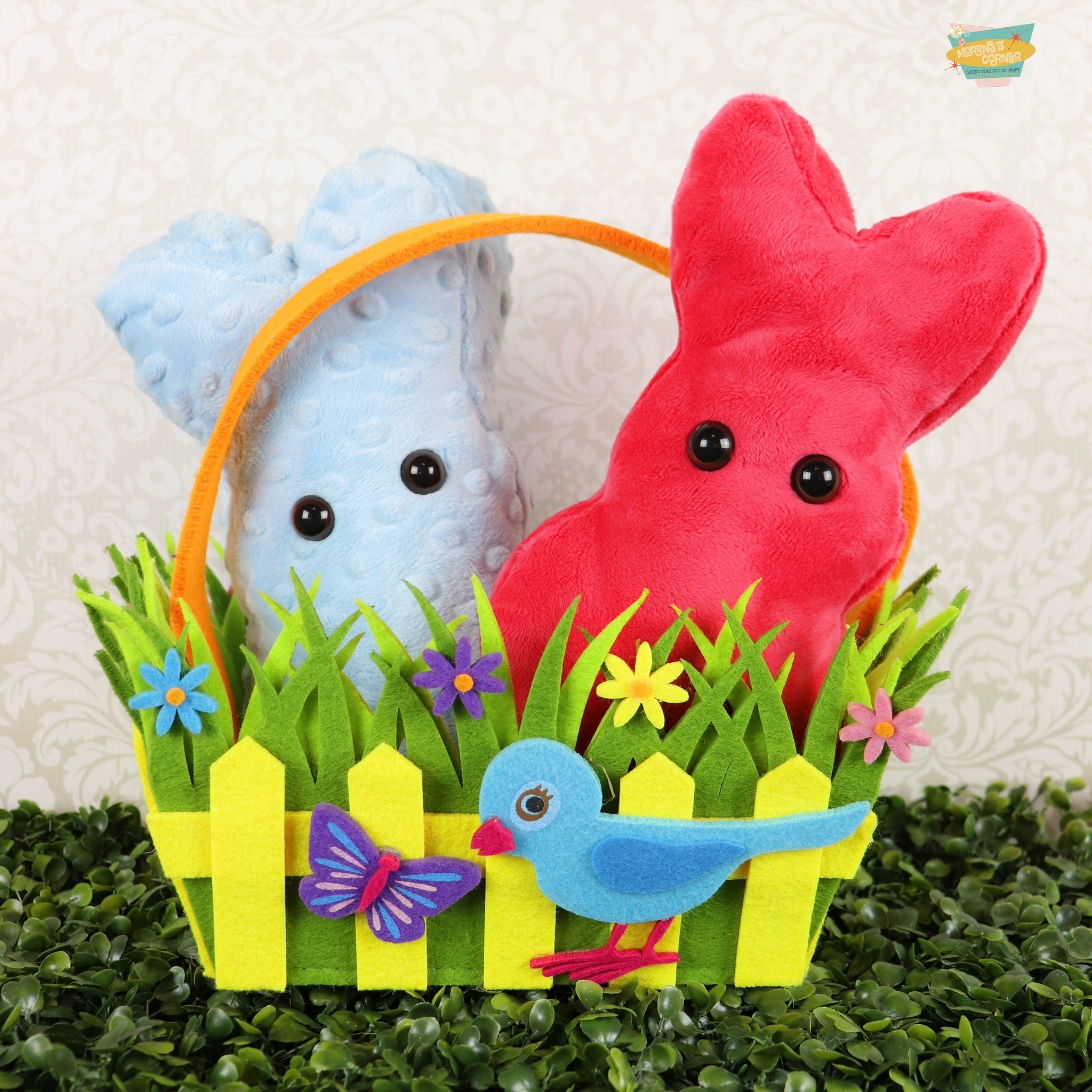 DIY Bunny Peeps Plush with Pattern