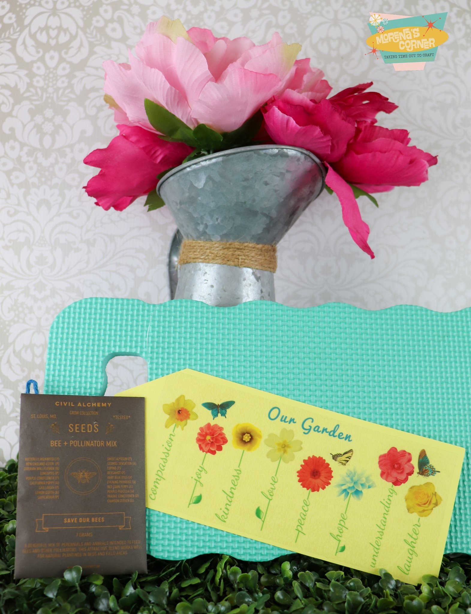 Customize Floral Garden Labels 
