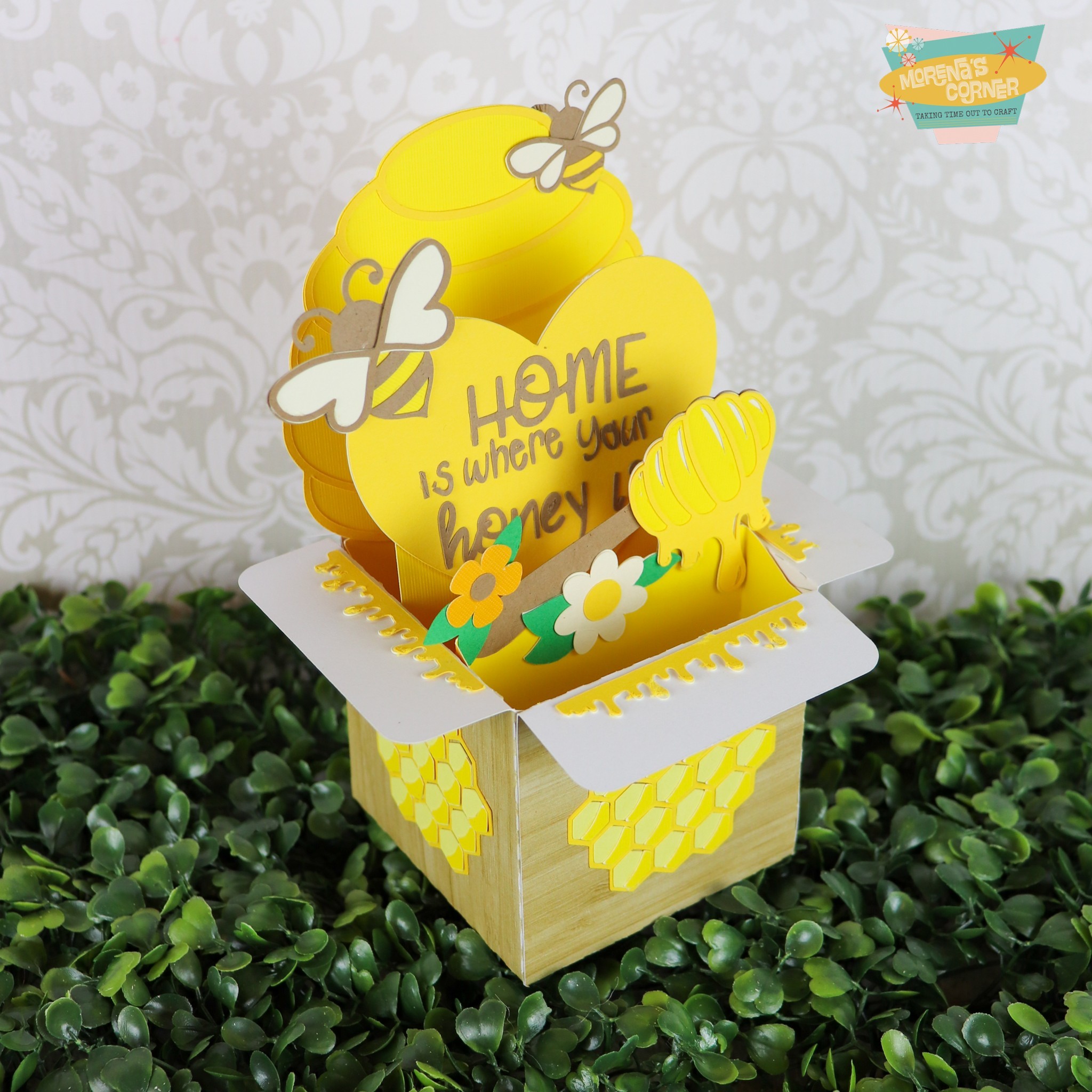 honey bee box card tutorial