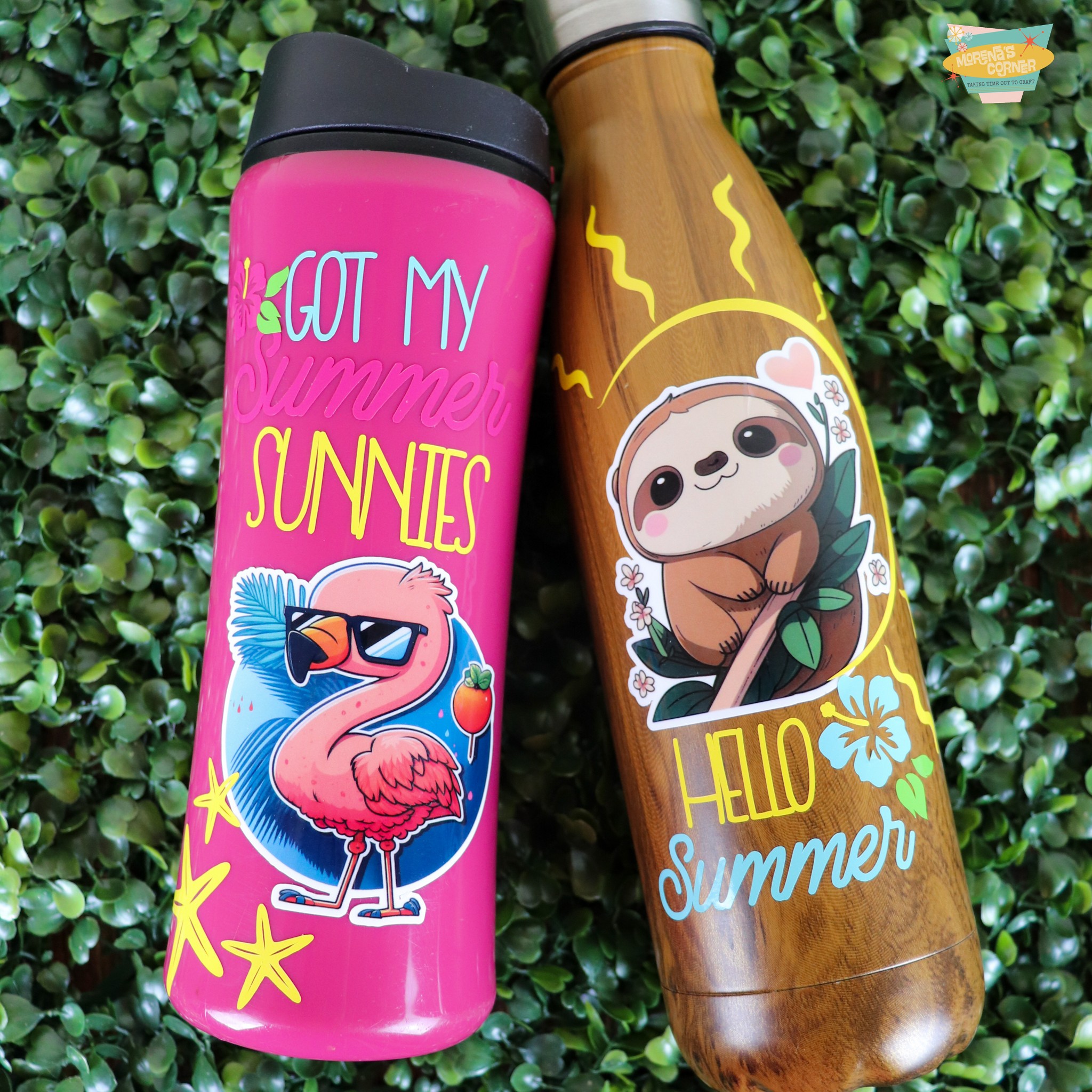 decorate summer bottles