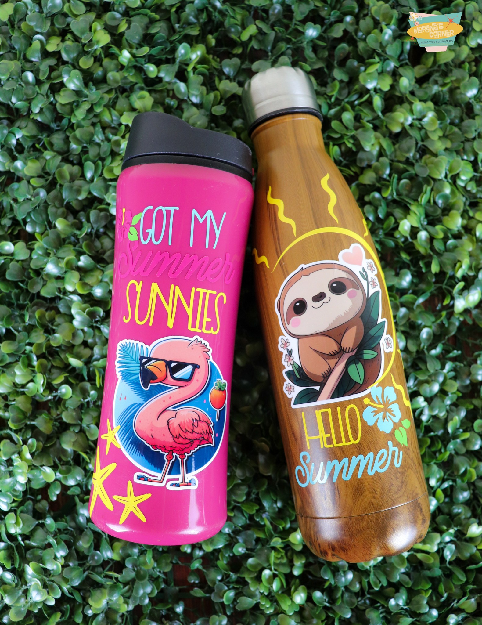Decorate Summer Bottles with Vinyl