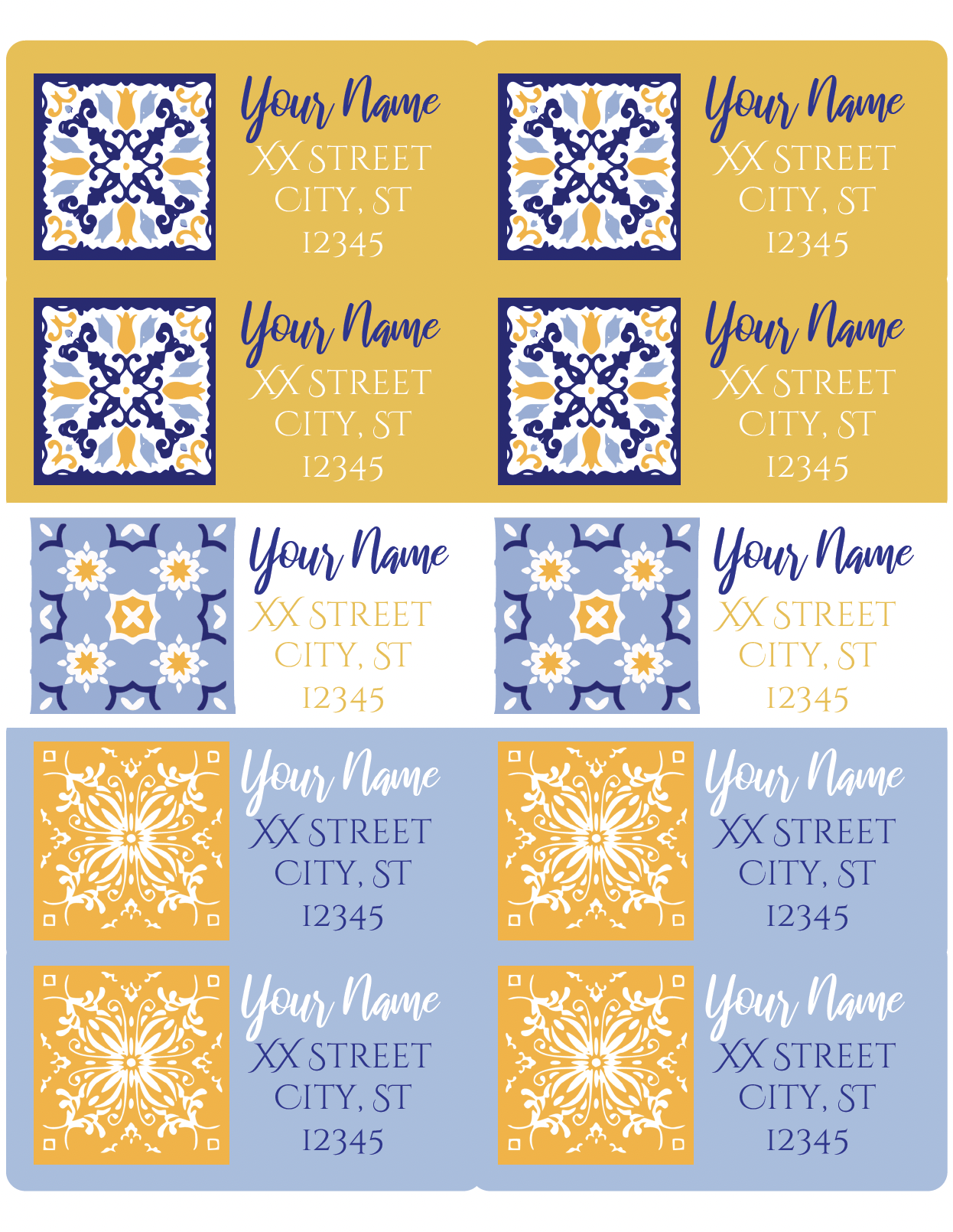 italian tile labels